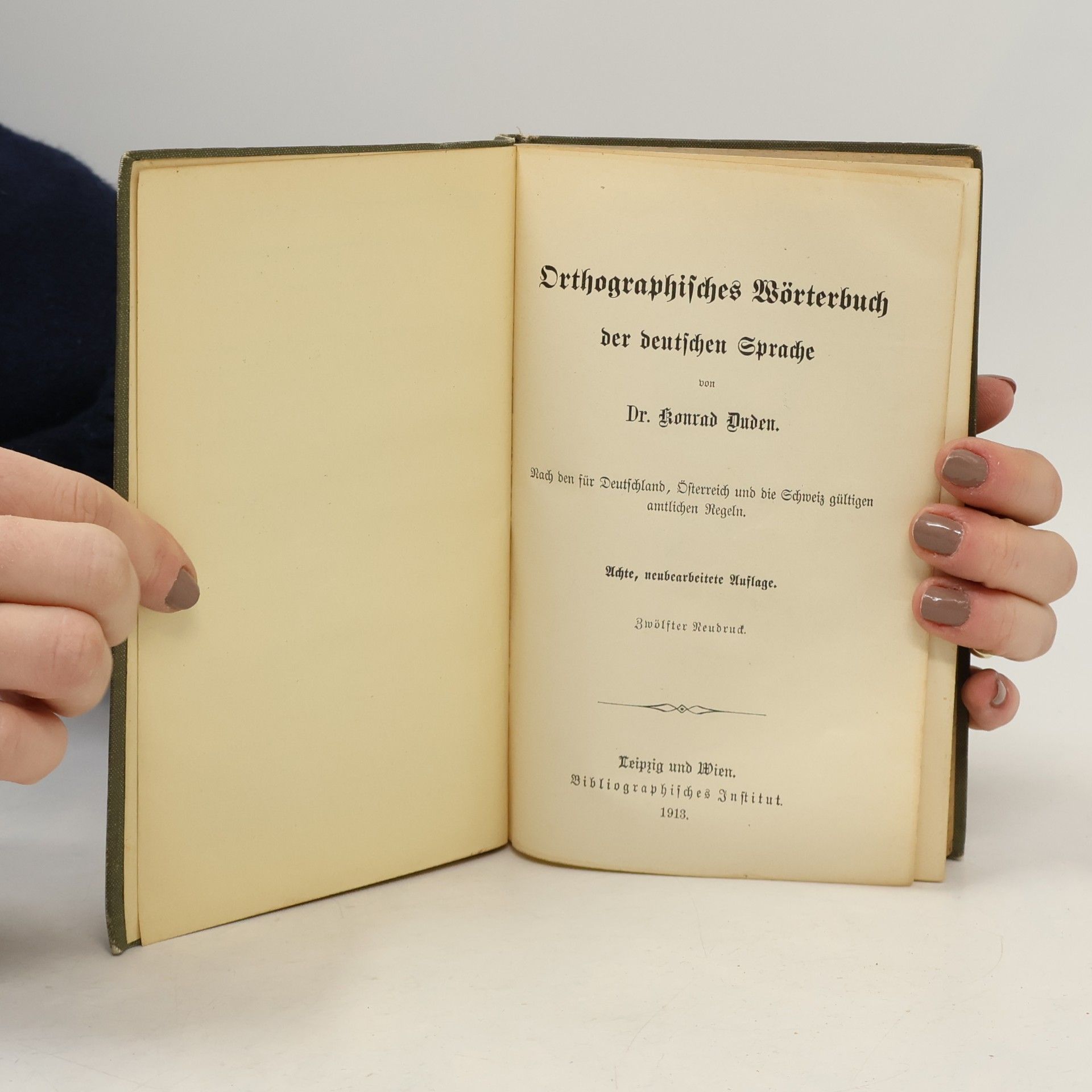 Dr. Konrad Duden Duden Orthographisches Wörterbuch