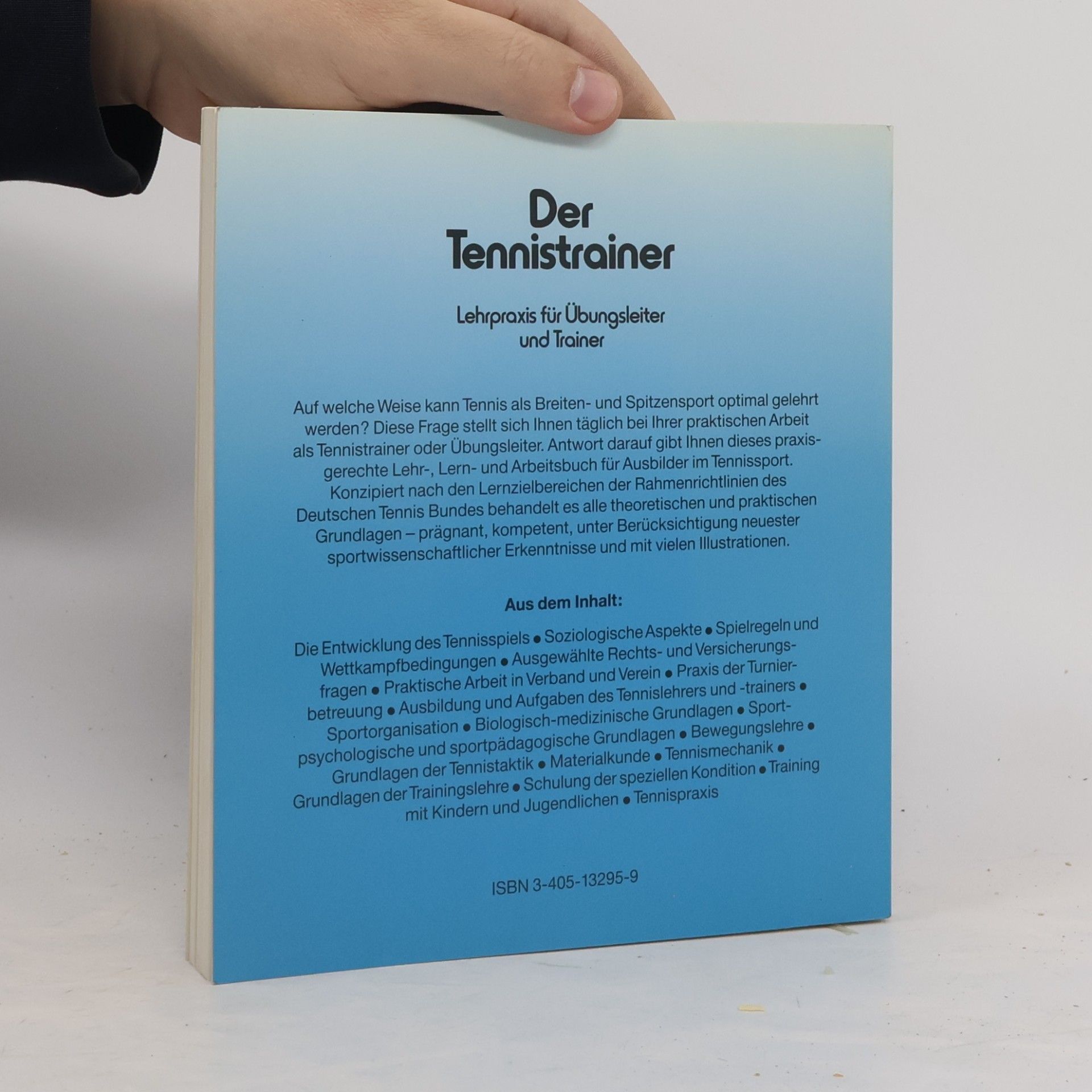 Josef Boxberger Der Tennistrainer