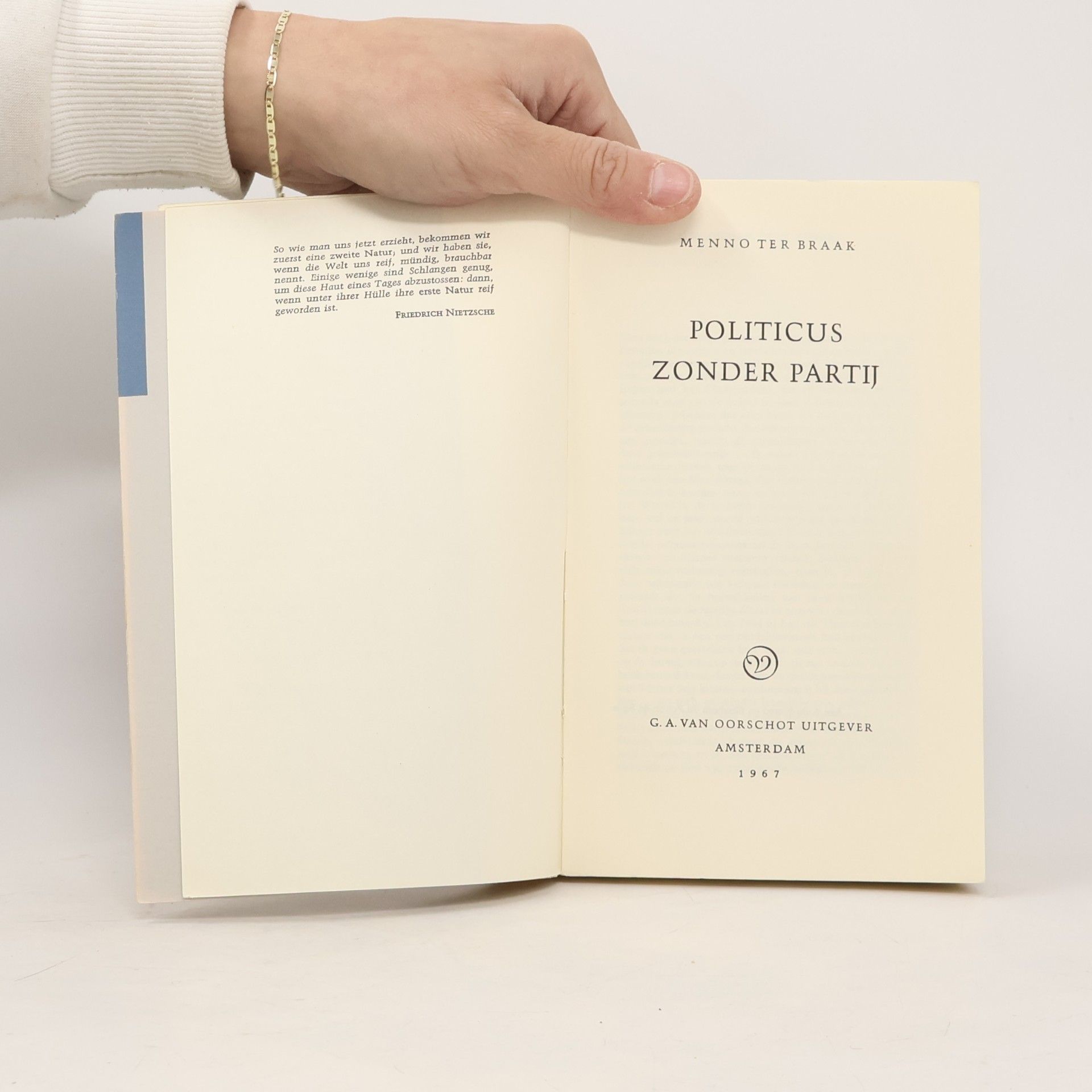 Menno ter Braak Politicus zonder partij