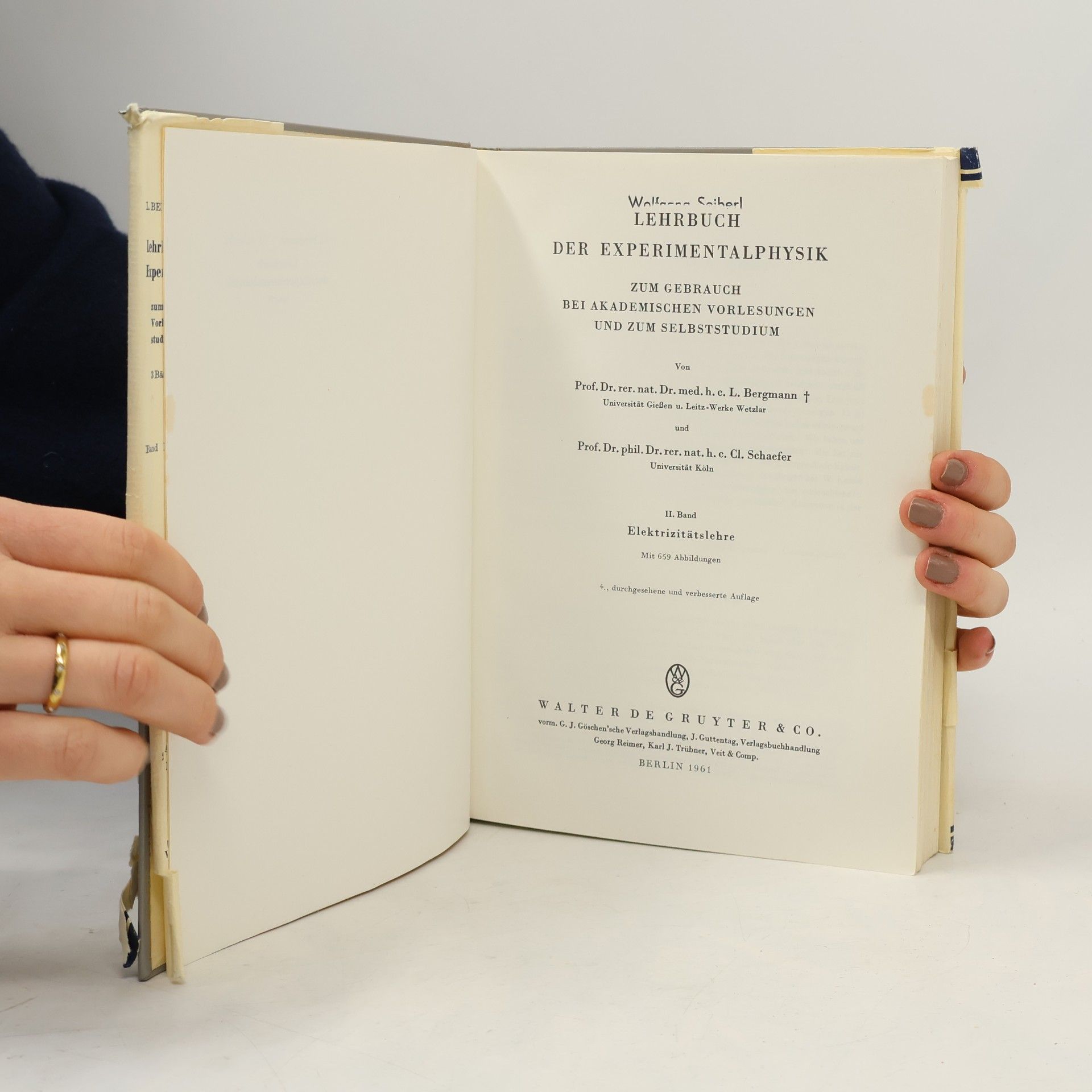 L. Bergmann Lehrbuch der Experimentalphysik. Band II