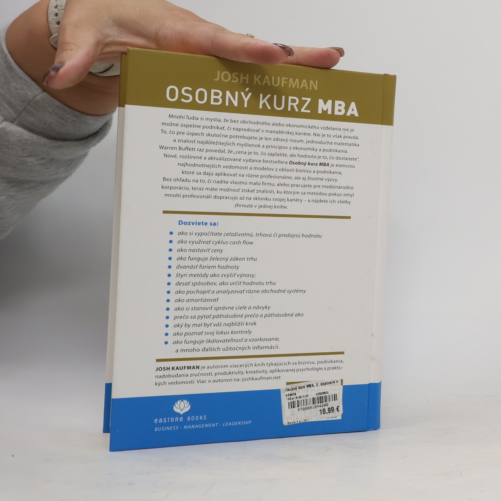Josh Kaufman Osobný kurz MBA