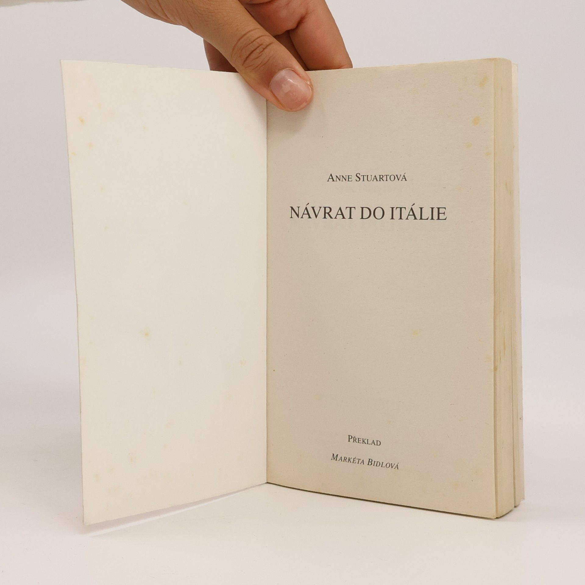 Anne Stuart Návrat do Itálie