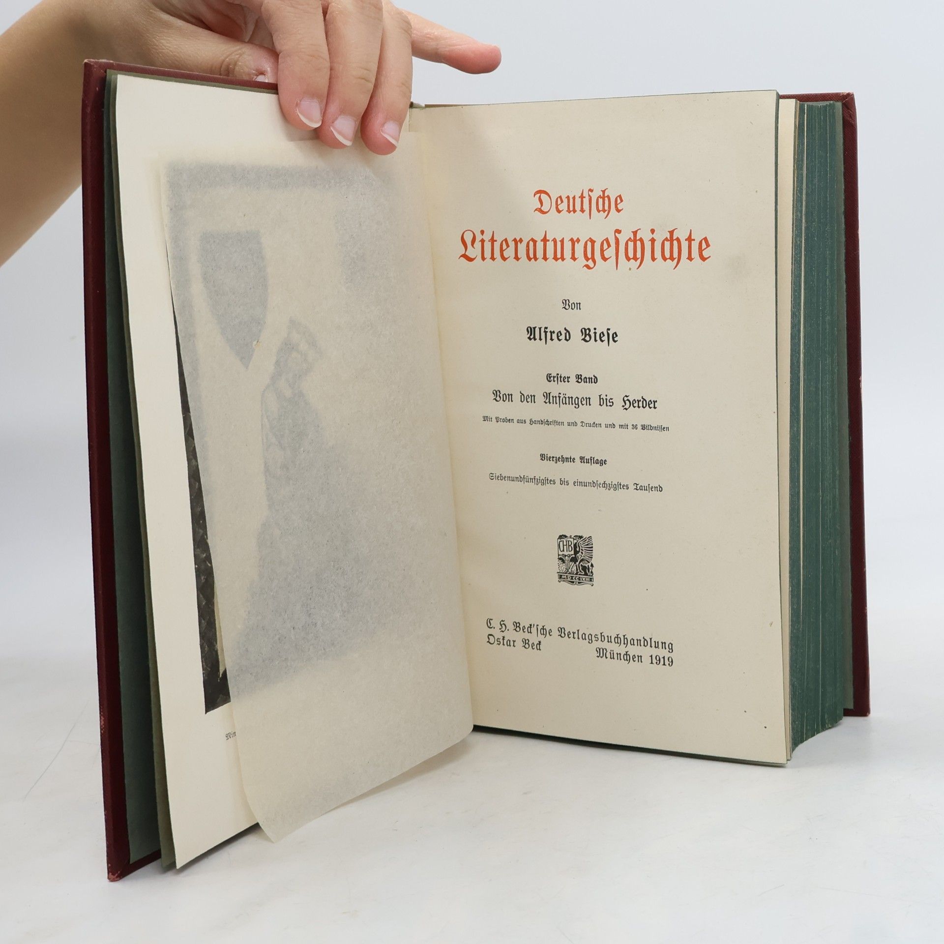 Alfred Biese Deutsche Literaturgeschichte