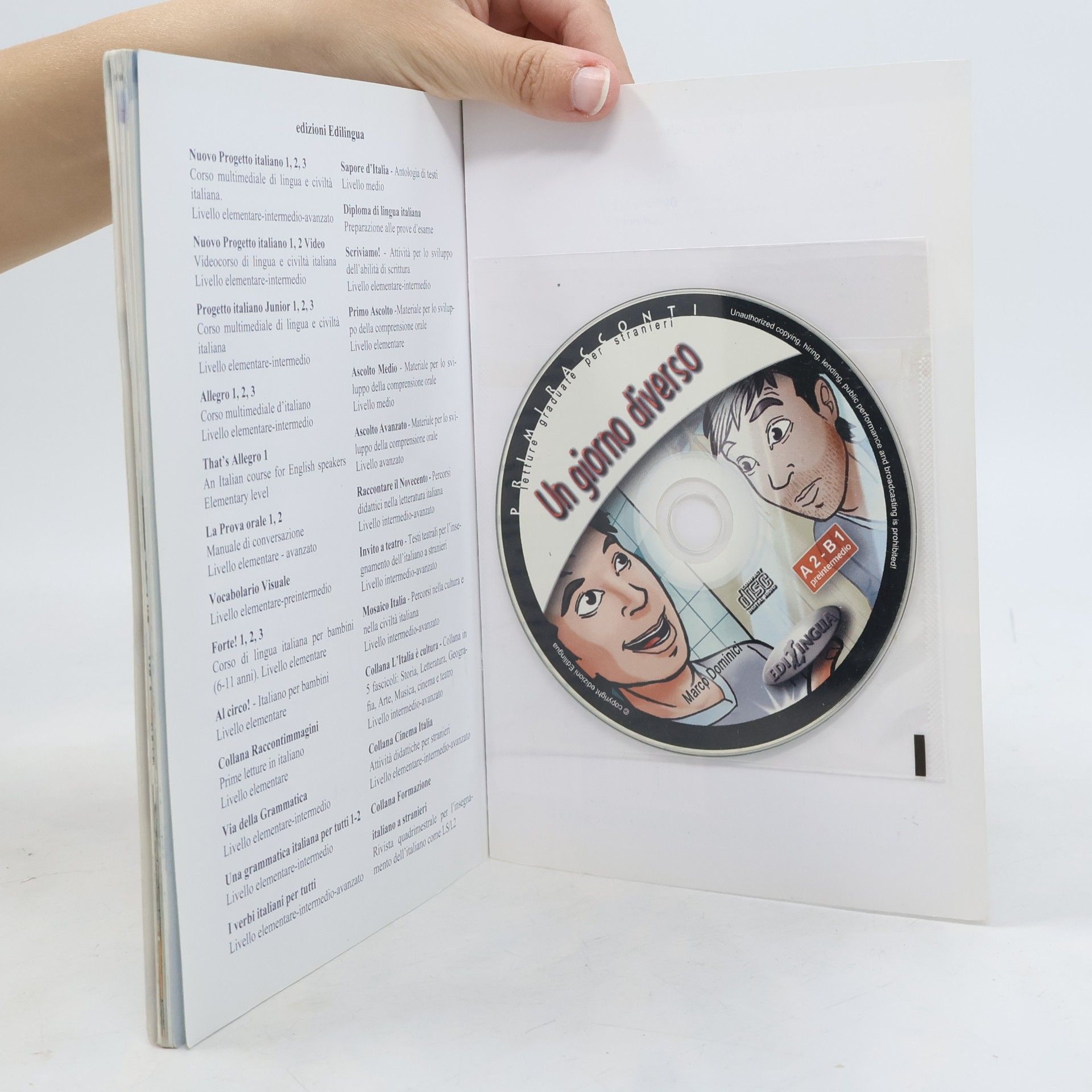 Marco Dominici Un giorno diverso książka + CD poziom A2-B1