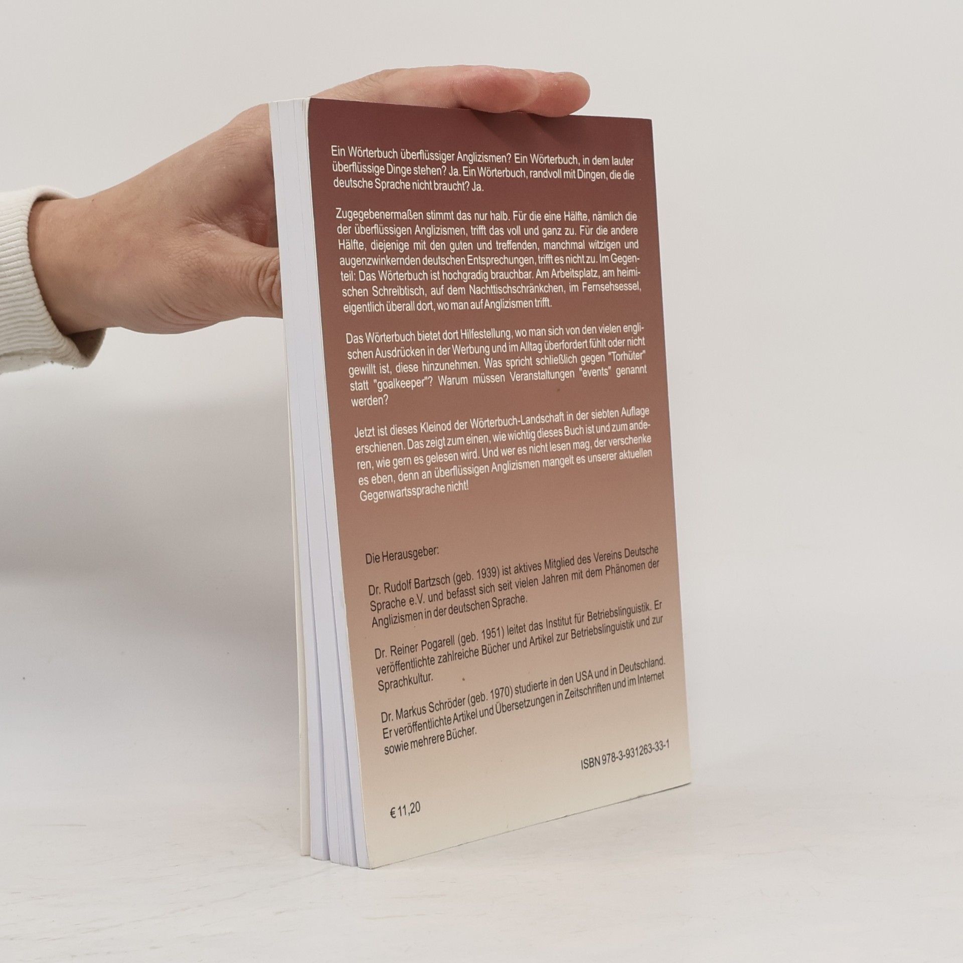 Rudolf Bartzsch Wörterbuch überflüssiger Anglizismen