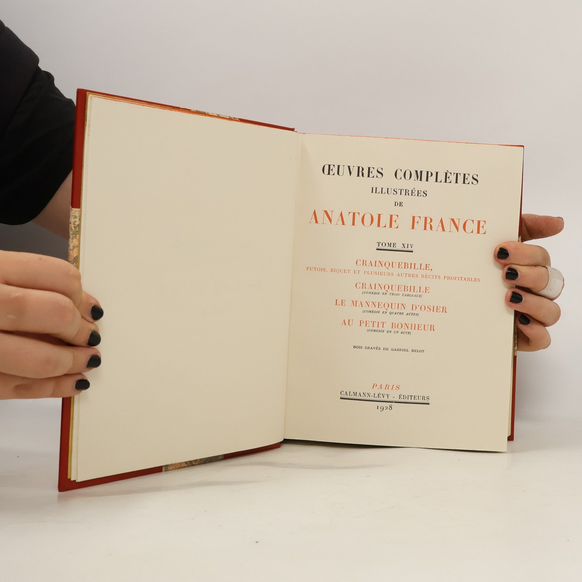 Anatole France Œuvres complètes illustrées de Anatole France. Tome XIV
