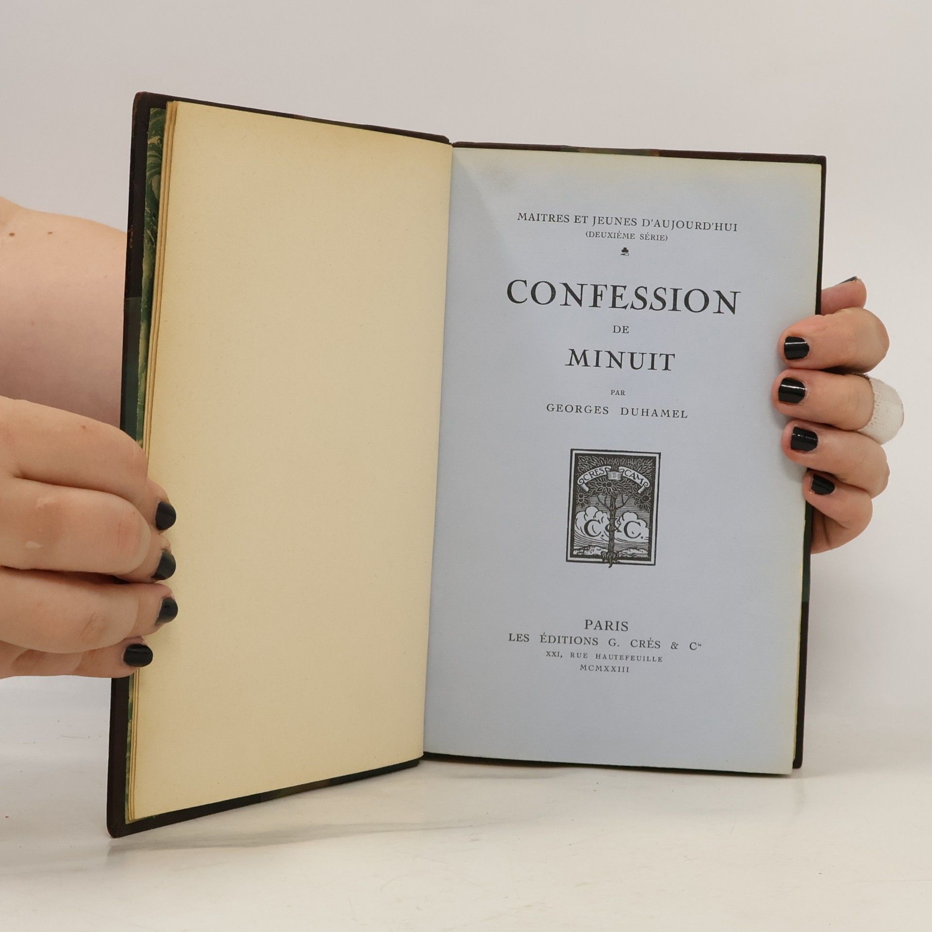 Georges Duhamel Confession de Minuit