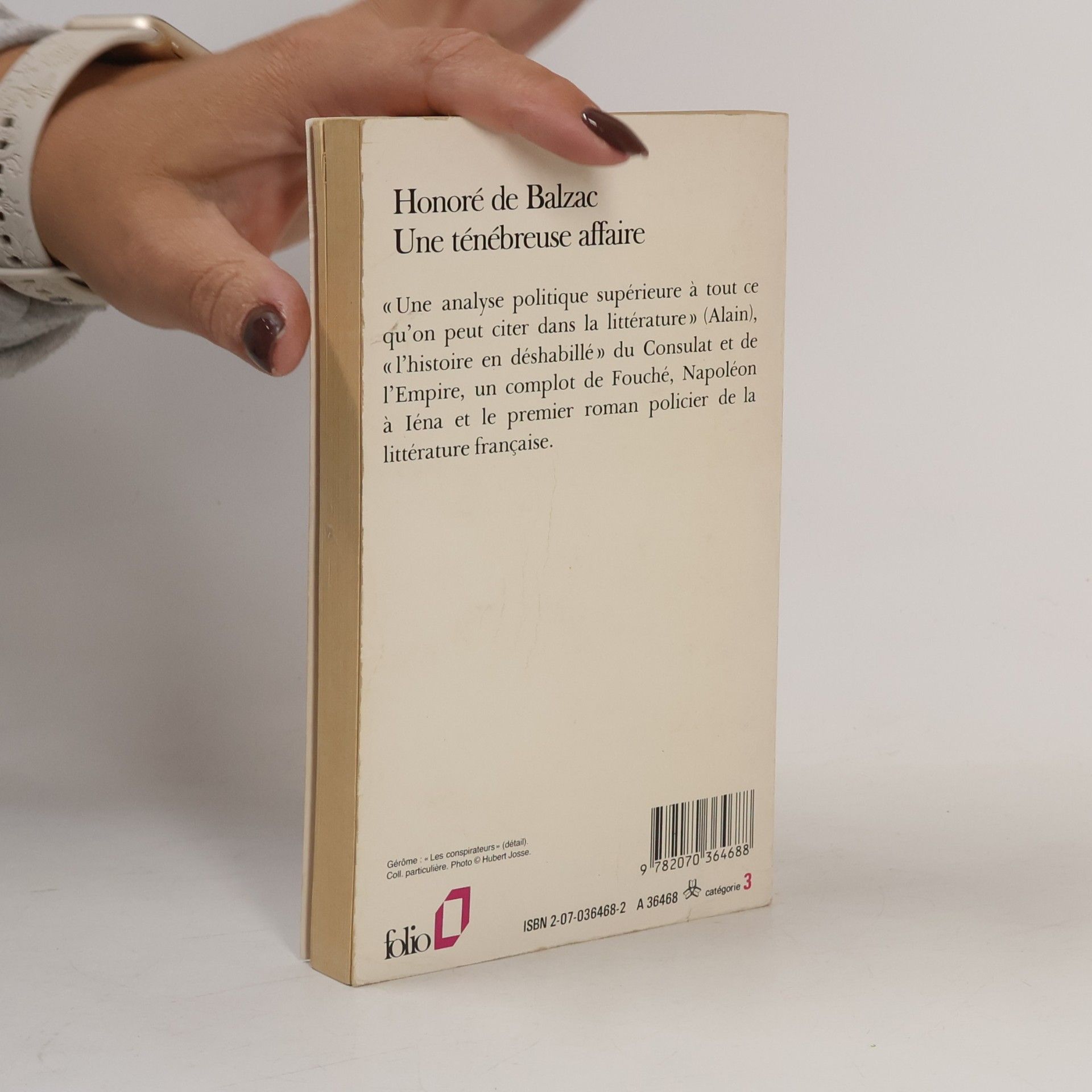 Honoré de Balzac Folio: Une ténébreuse affaire - Texte intégral