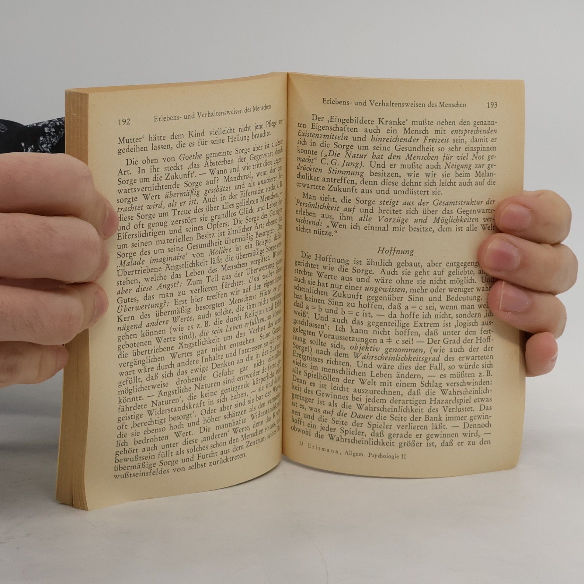 Prof. Dr. Th. Erismann Allgemeine Psychologie II