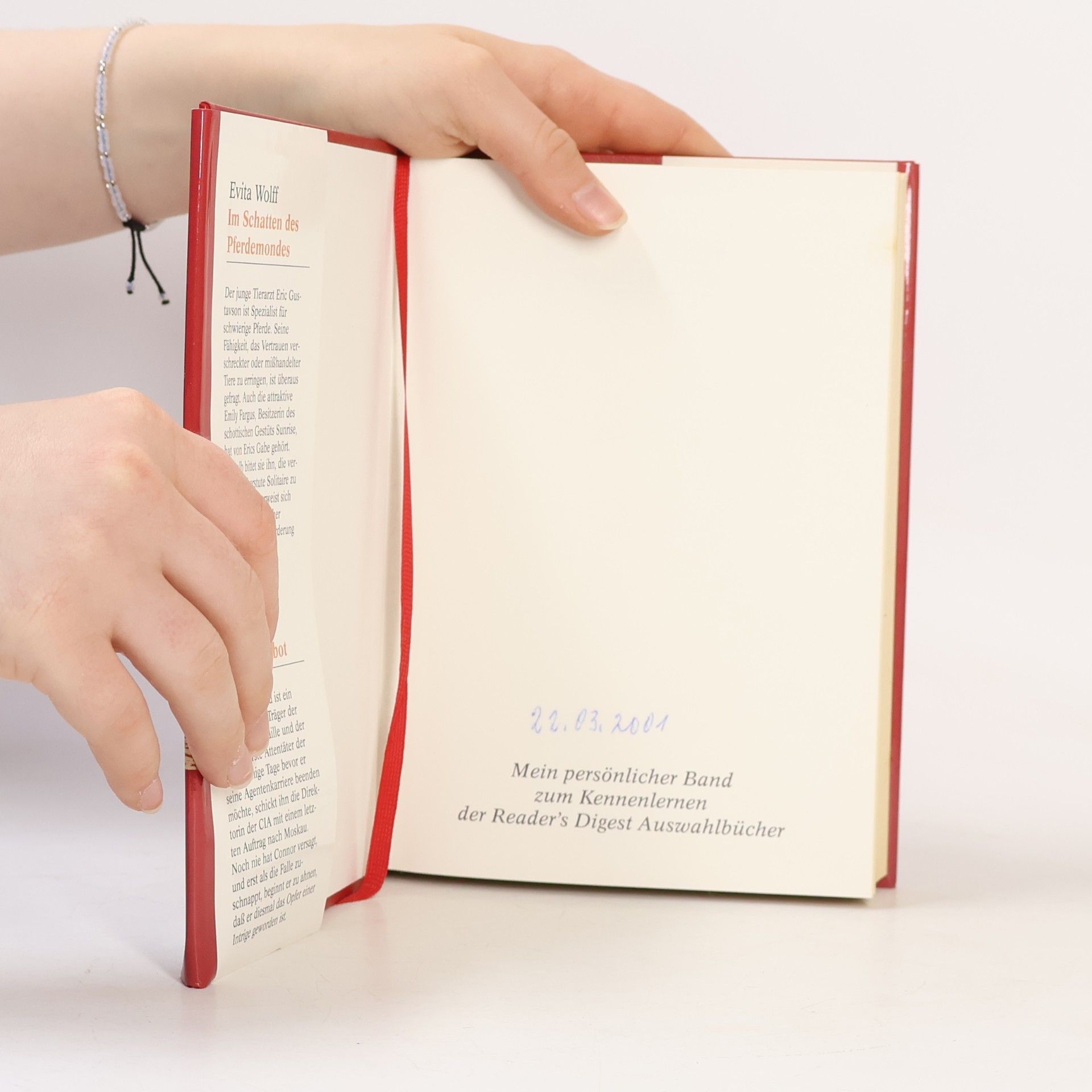 Evita Wolff Reader's Digest Auswahlbücher Bestseller-Sonderband 2001: Im Schatten des Pferdemondes / Das Elfte Gebot / Weit wie das Meer