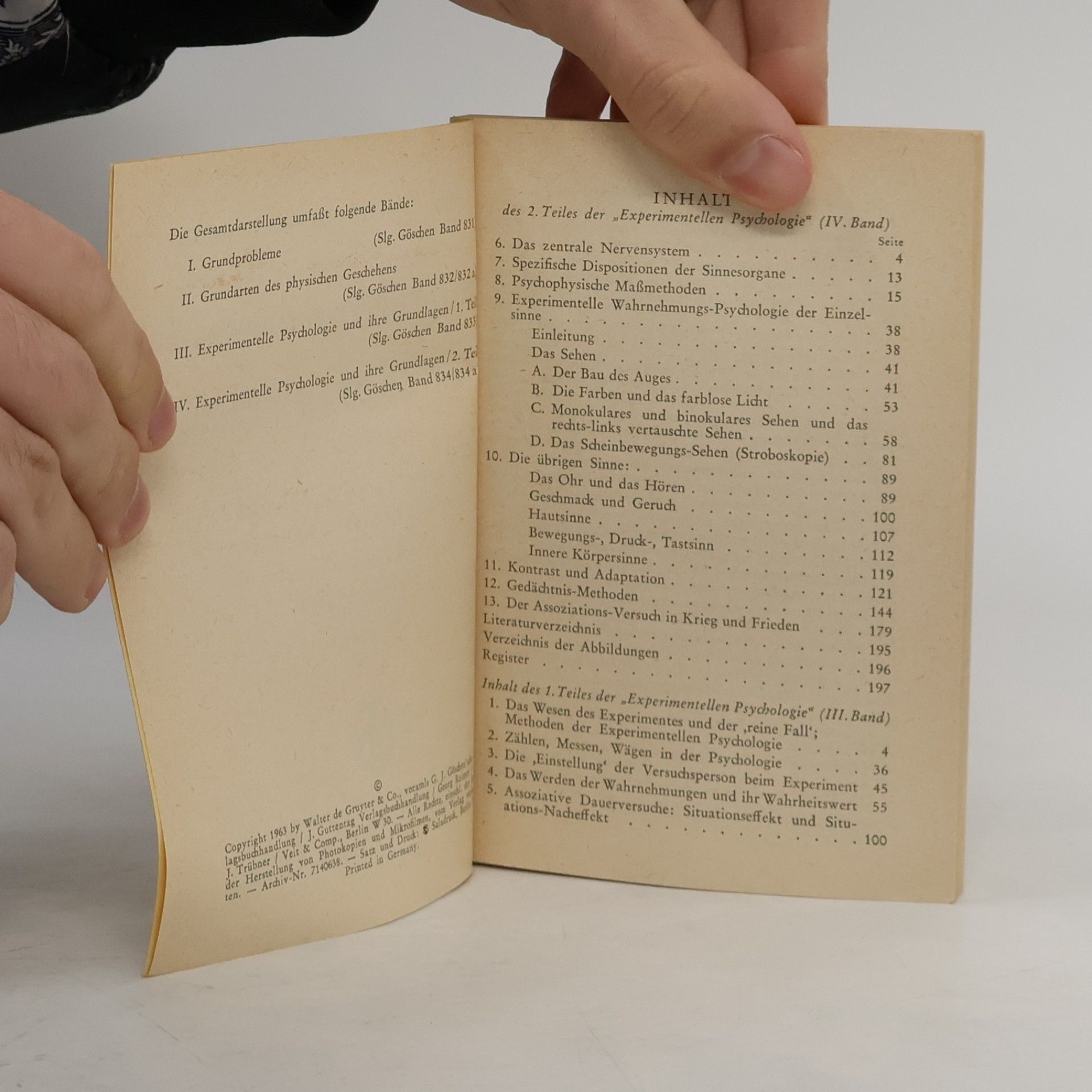 Theodor H. Erismann Allgemeine Psychologie IV