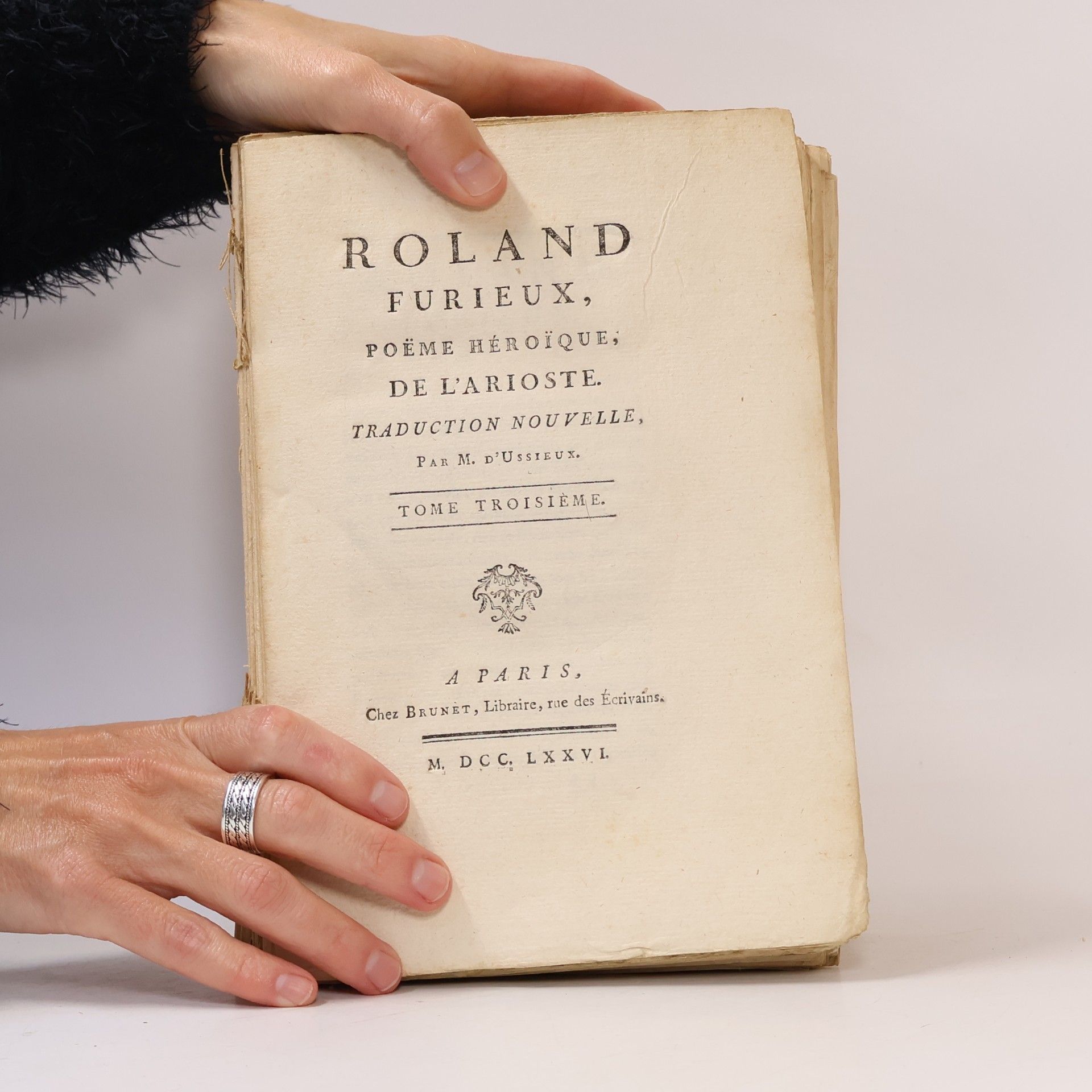 De L'Arioste Roland furieux. Tome troisieme