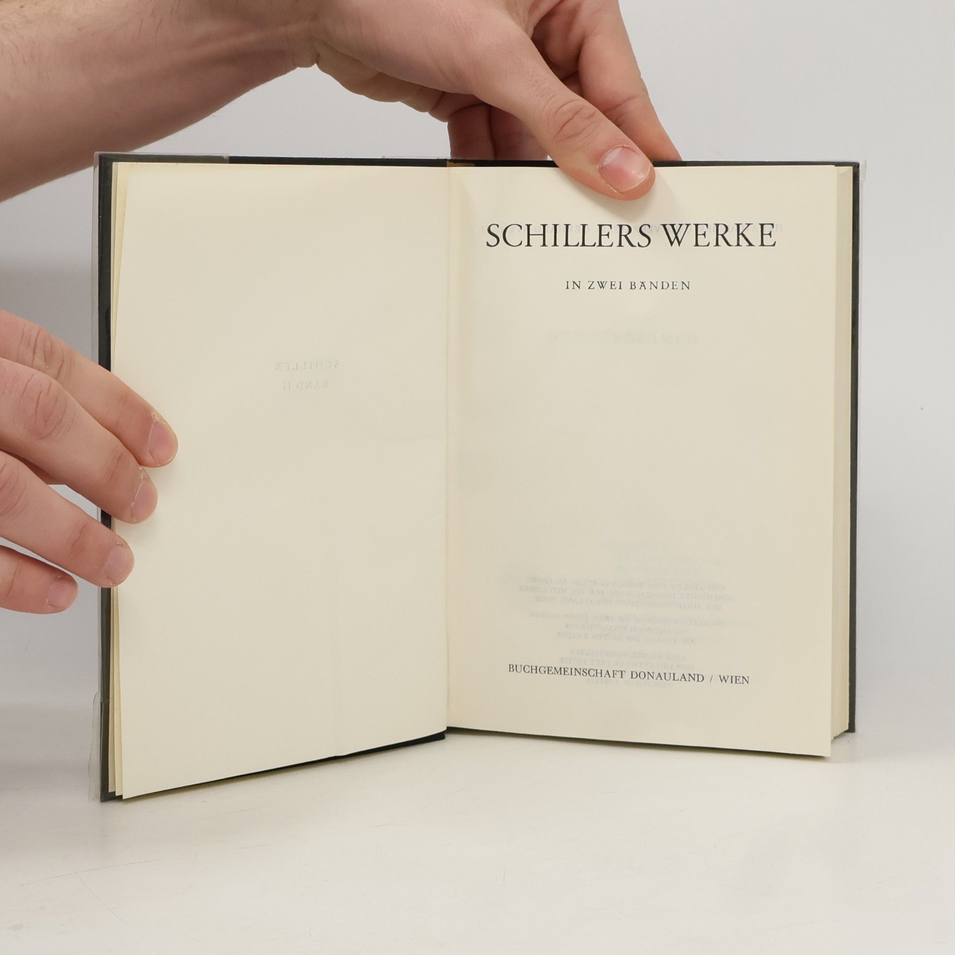 Friedrich Schiller Schillers Werke II.