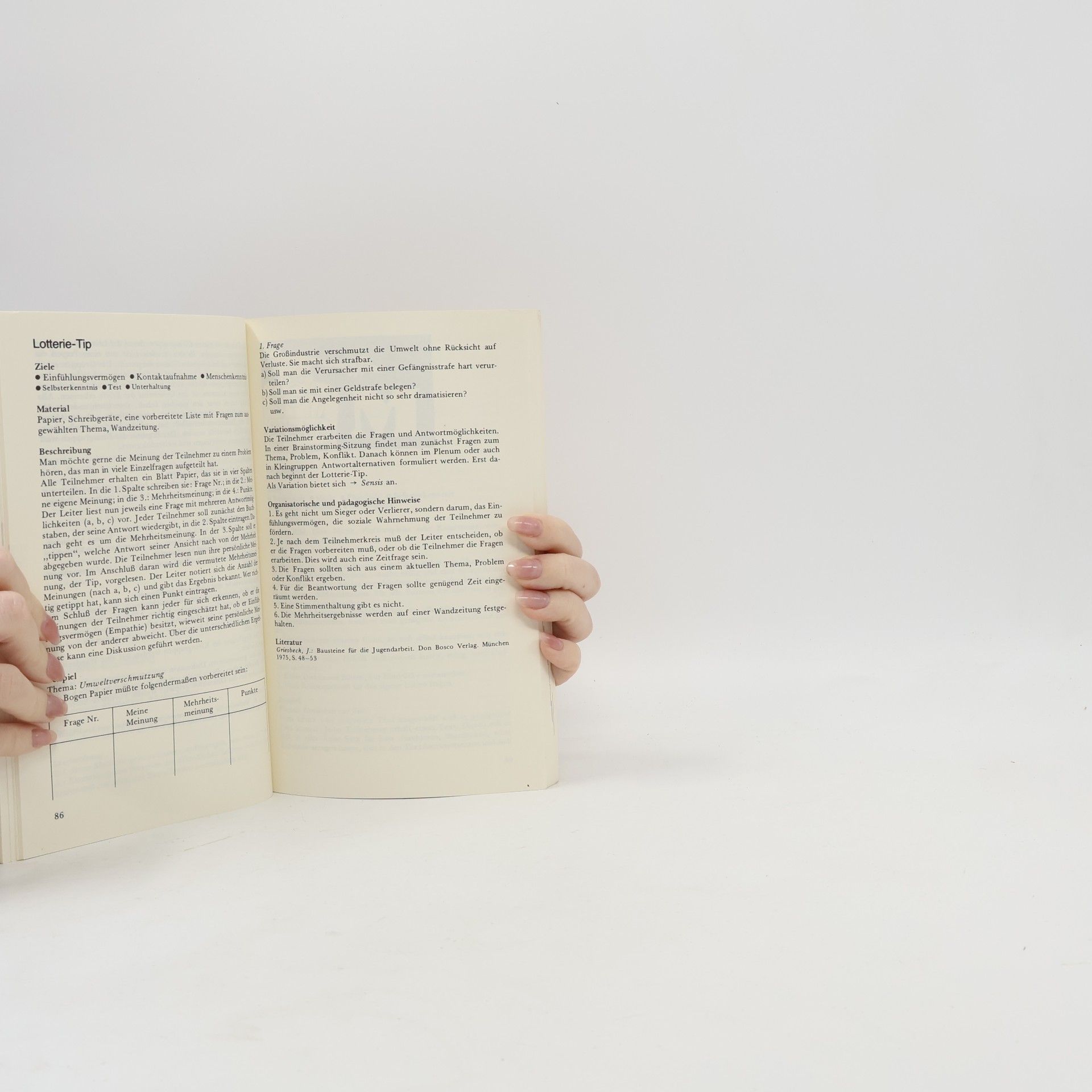 Johannes Schilling Methodenbuch Jugendarbeit