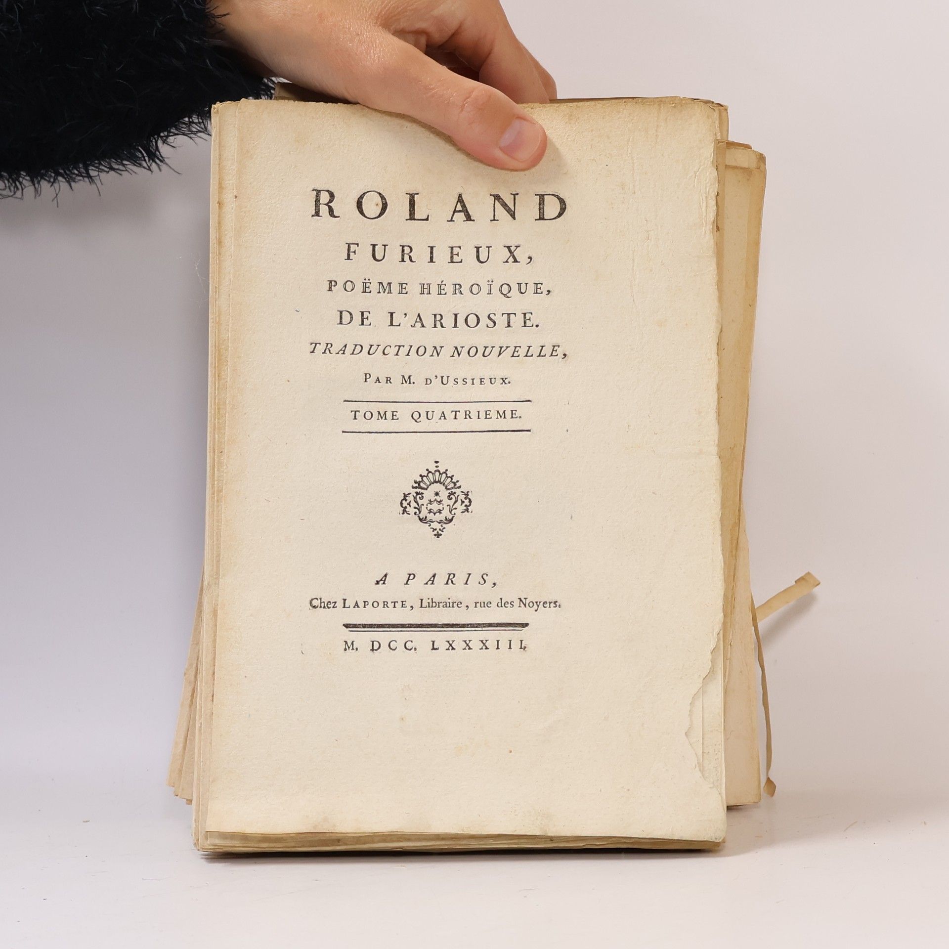 Various authors Roland furieux. Tome quatrieme
