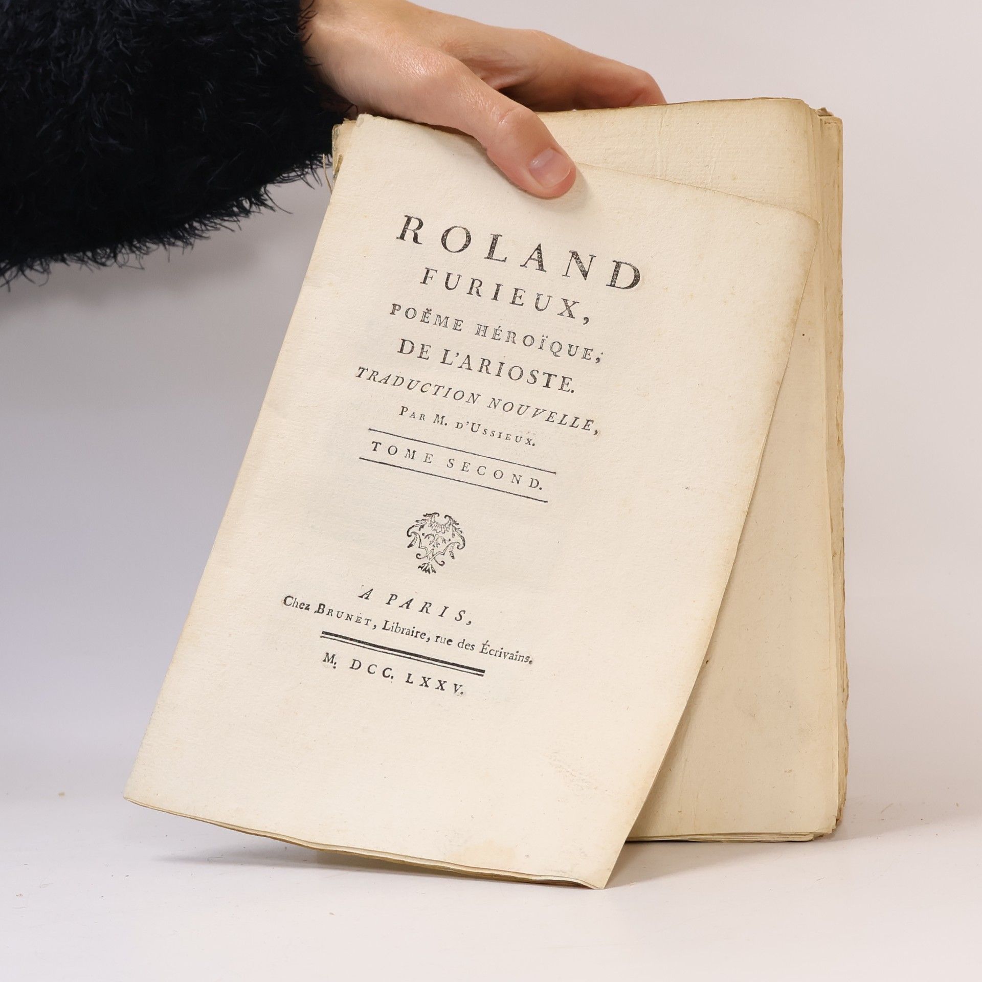 De L'Arioste Roland furieux, poëme héroïque, de l'Arioste