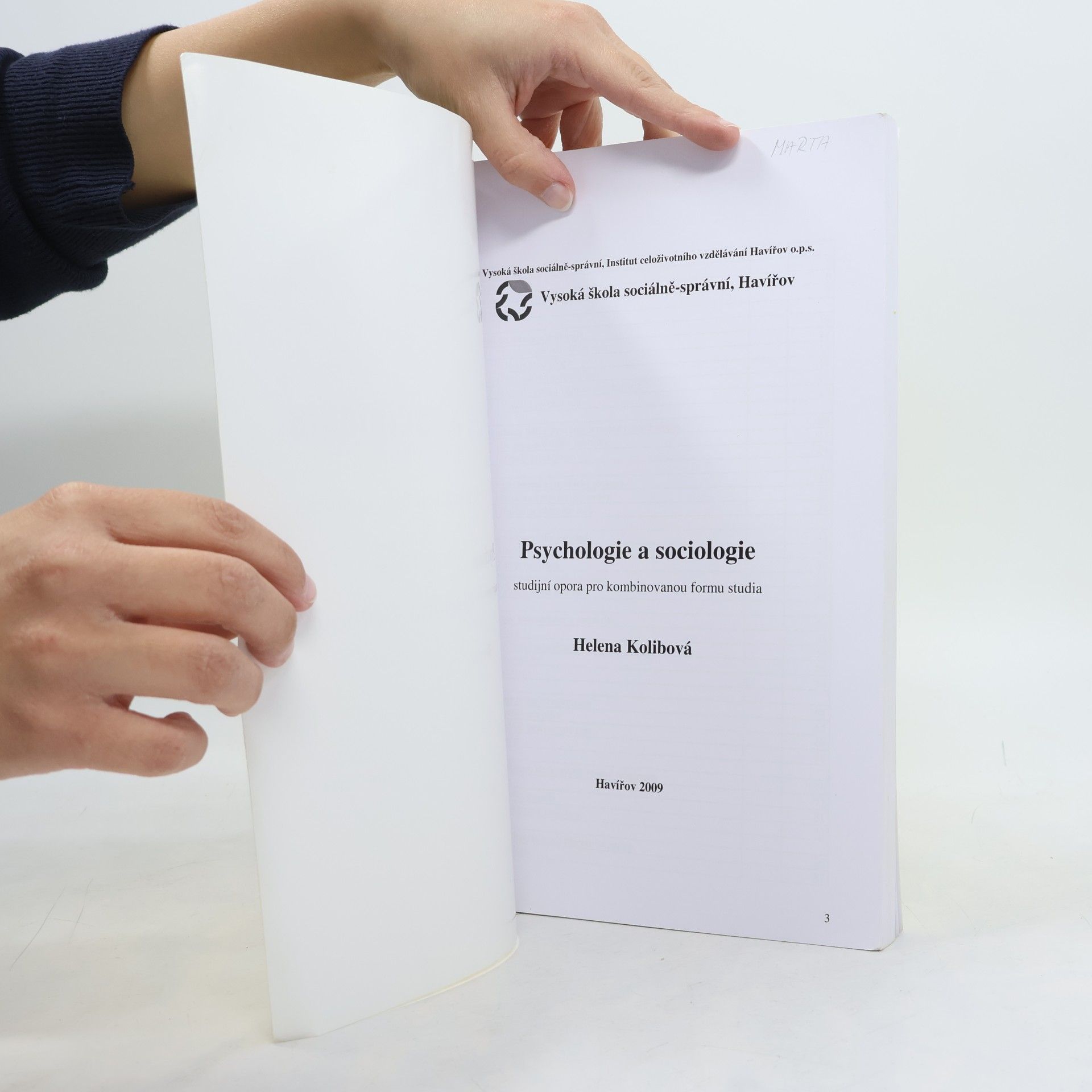 Helena Kolibová Psychologie a sociologie