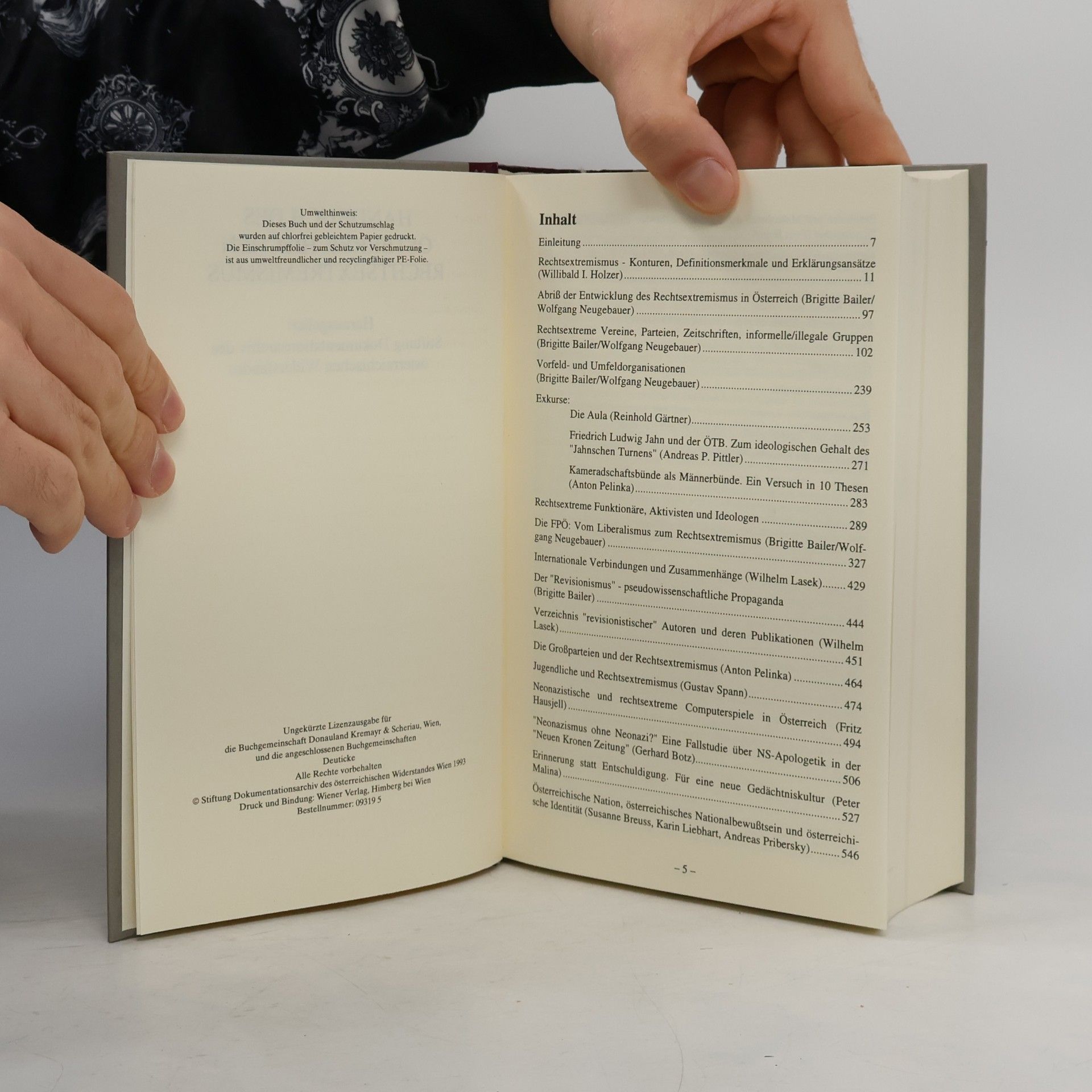 Collectif d'auteurs Handbuch des österreichischen Rechtsextremismus