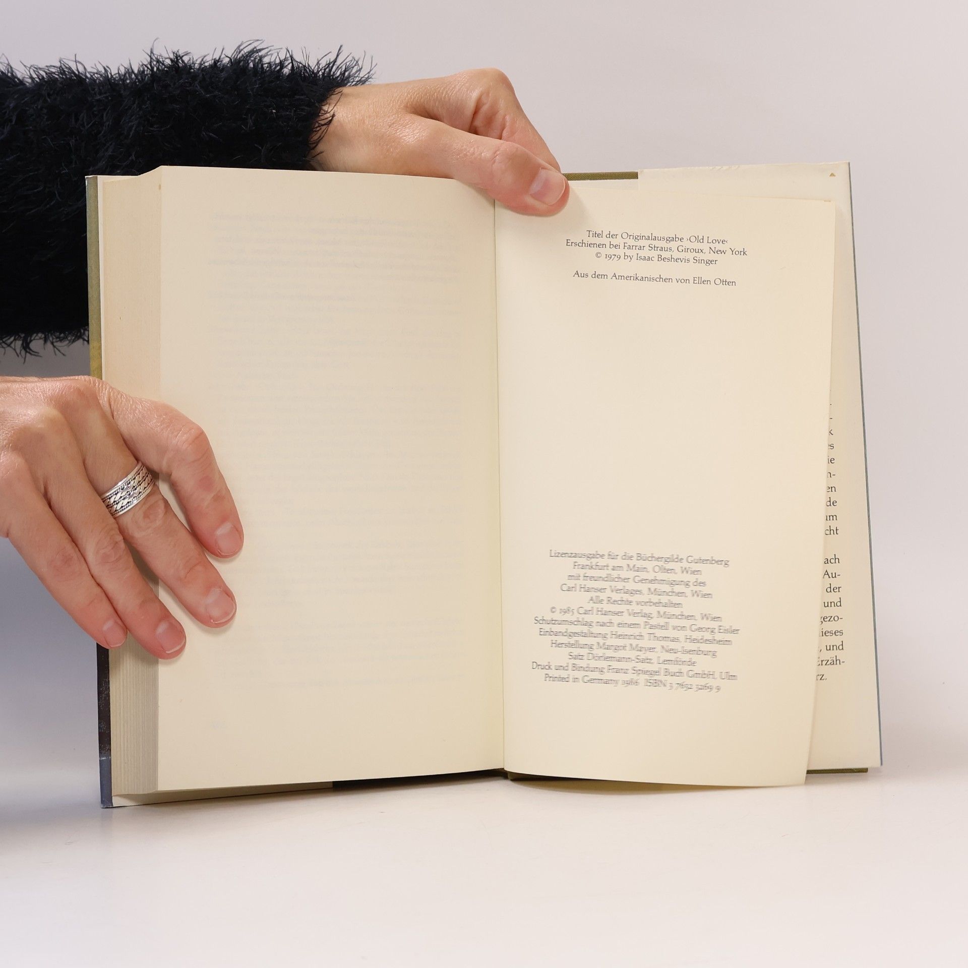 Isaac B. Singer Old Love: Geschichten von der Liebe