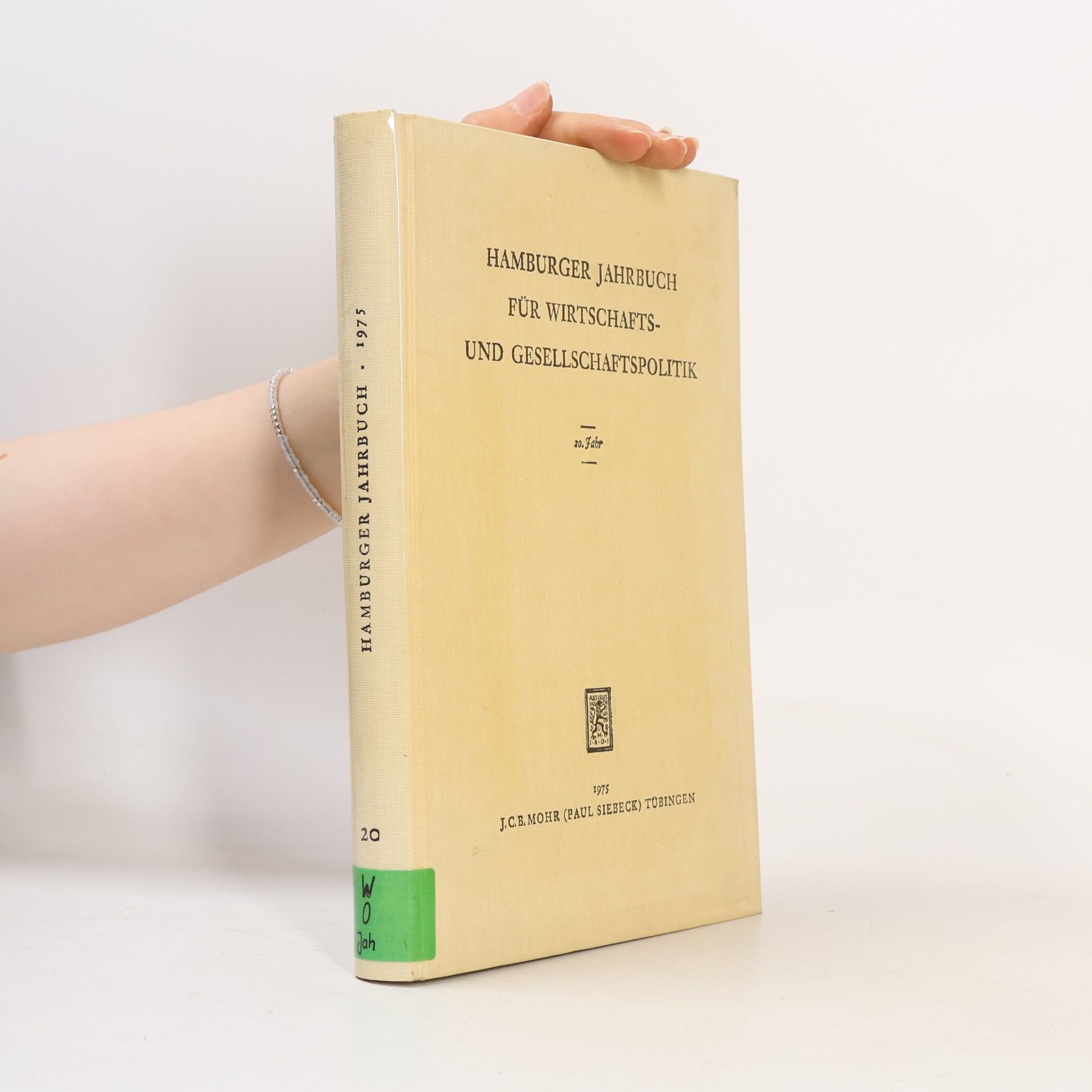 Hamburger Jahrbuch für Wirtschafts- und Gesellschaftspolitik. 20. Jahr 1975