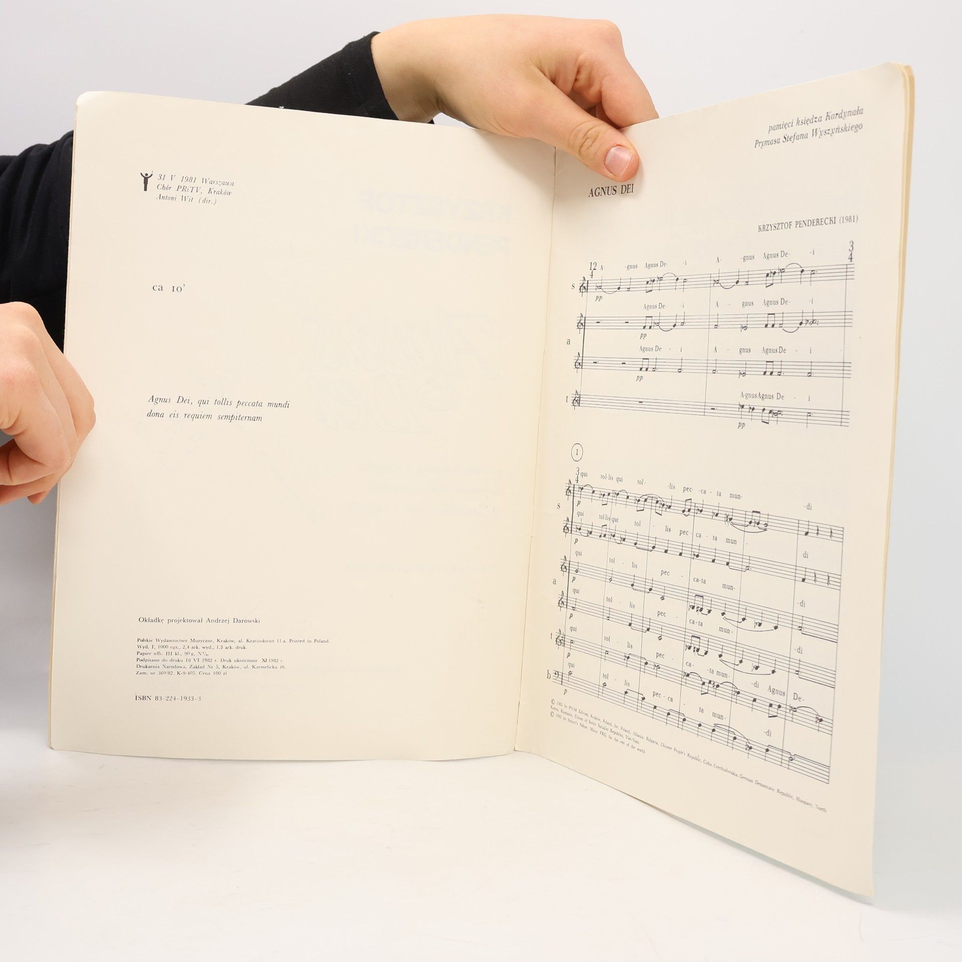 Krzysztof Penderecki Agnus Dei