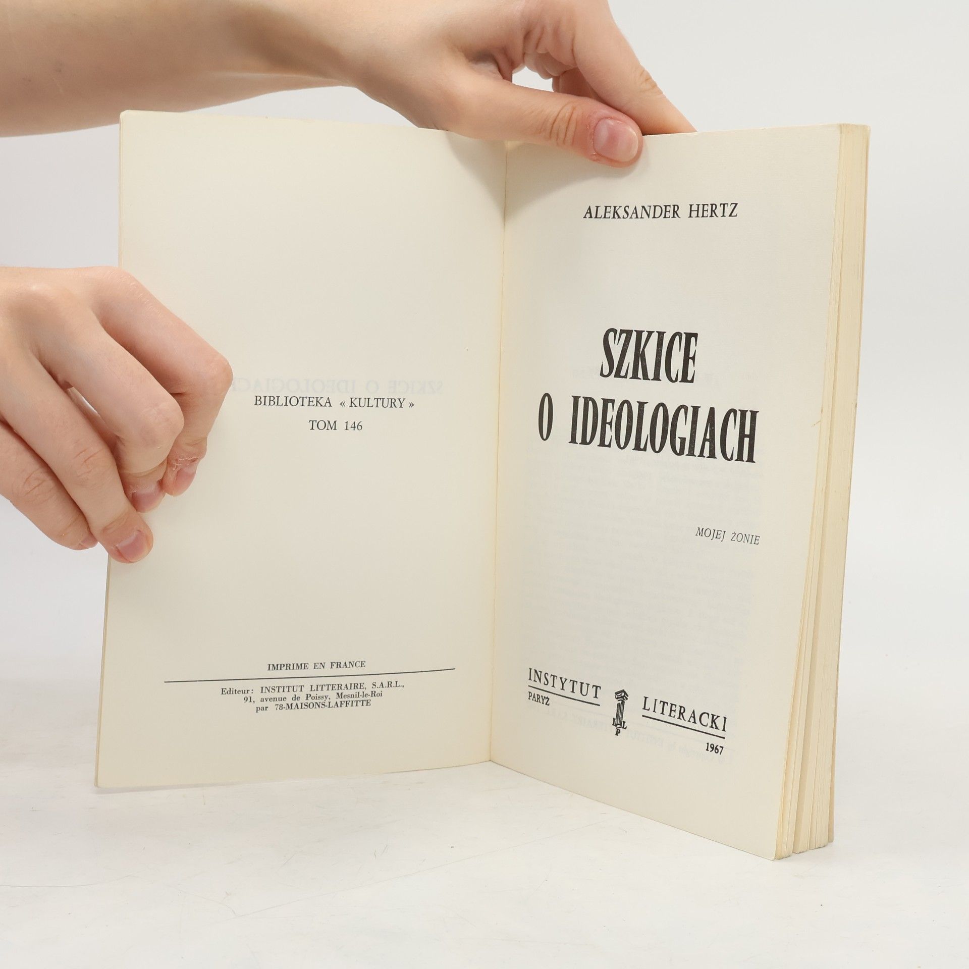 Aleksander Hertz Szkice o ideologiach