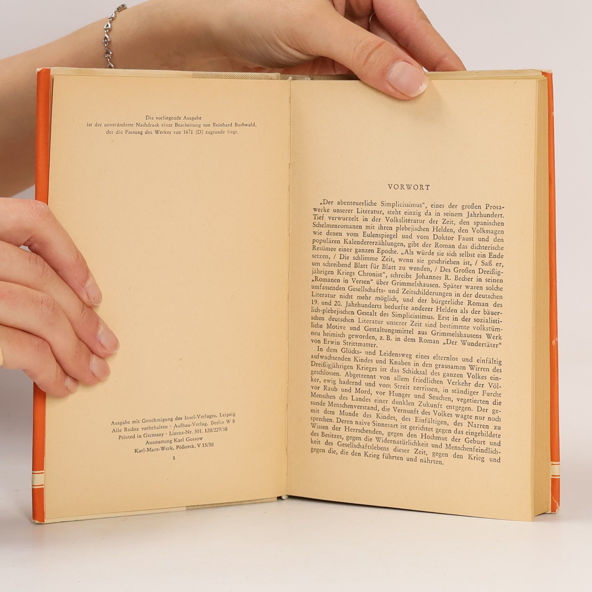 Hans Jakob Christoffel von Grimmelshausen Der abenteuerliche Simplicissimus I.