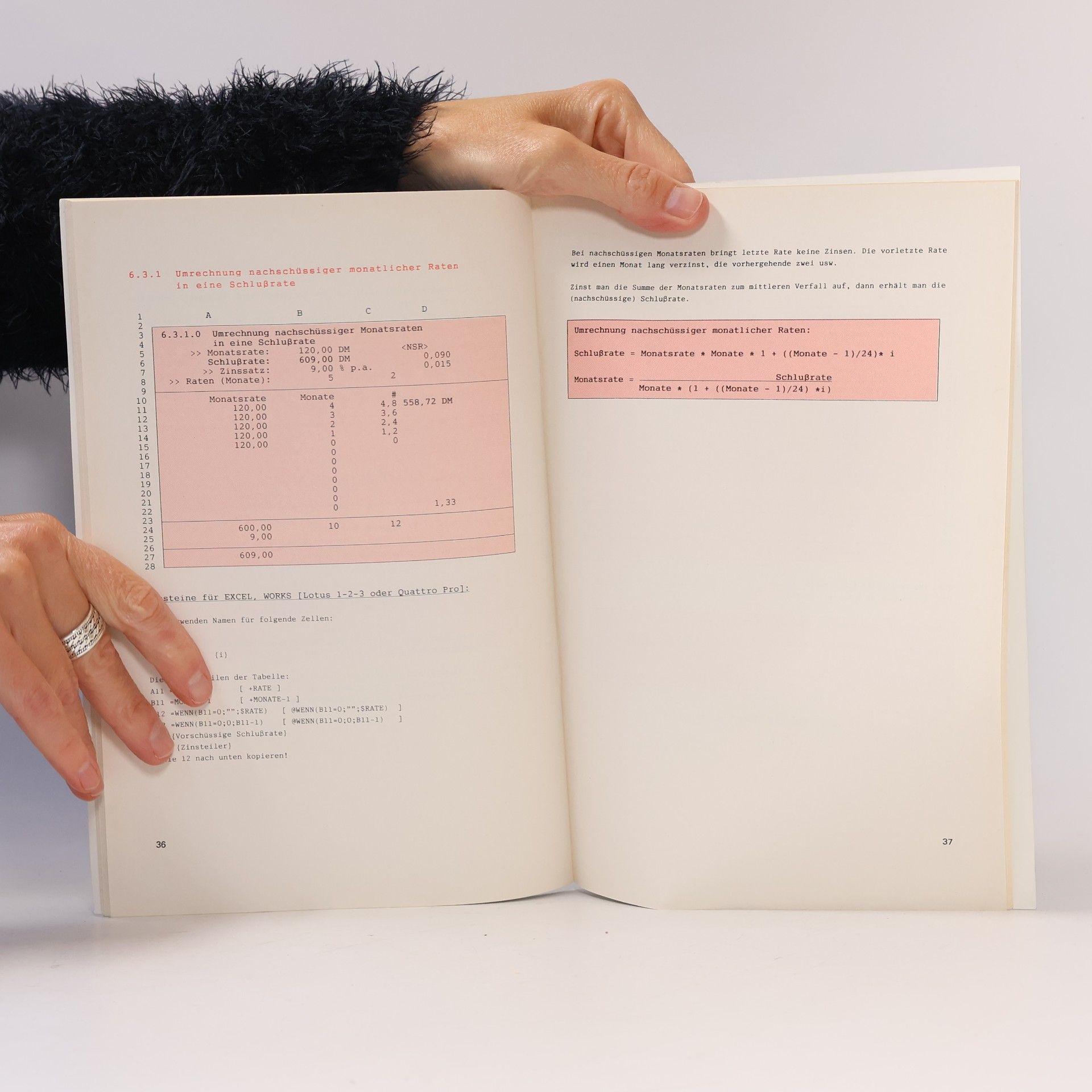 Dalheimer Finanzmathematik mit Tabellenkalkulation