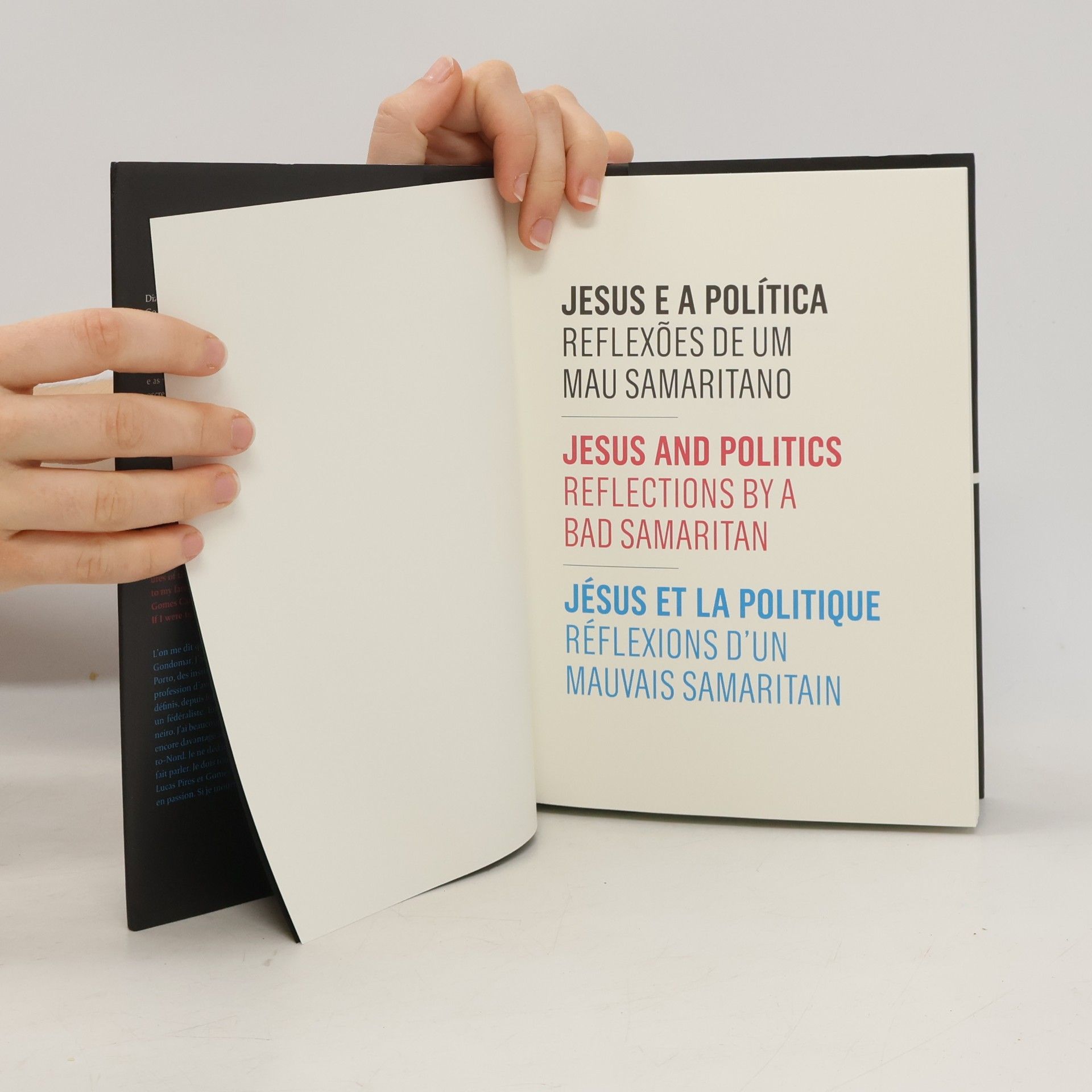 Paulo Rangel esus e a política reflexões de um mau samaritano. Jesus and politics reflections by a bad samaritan. Jésus et la politique réflexions d’un mauvais samaritain