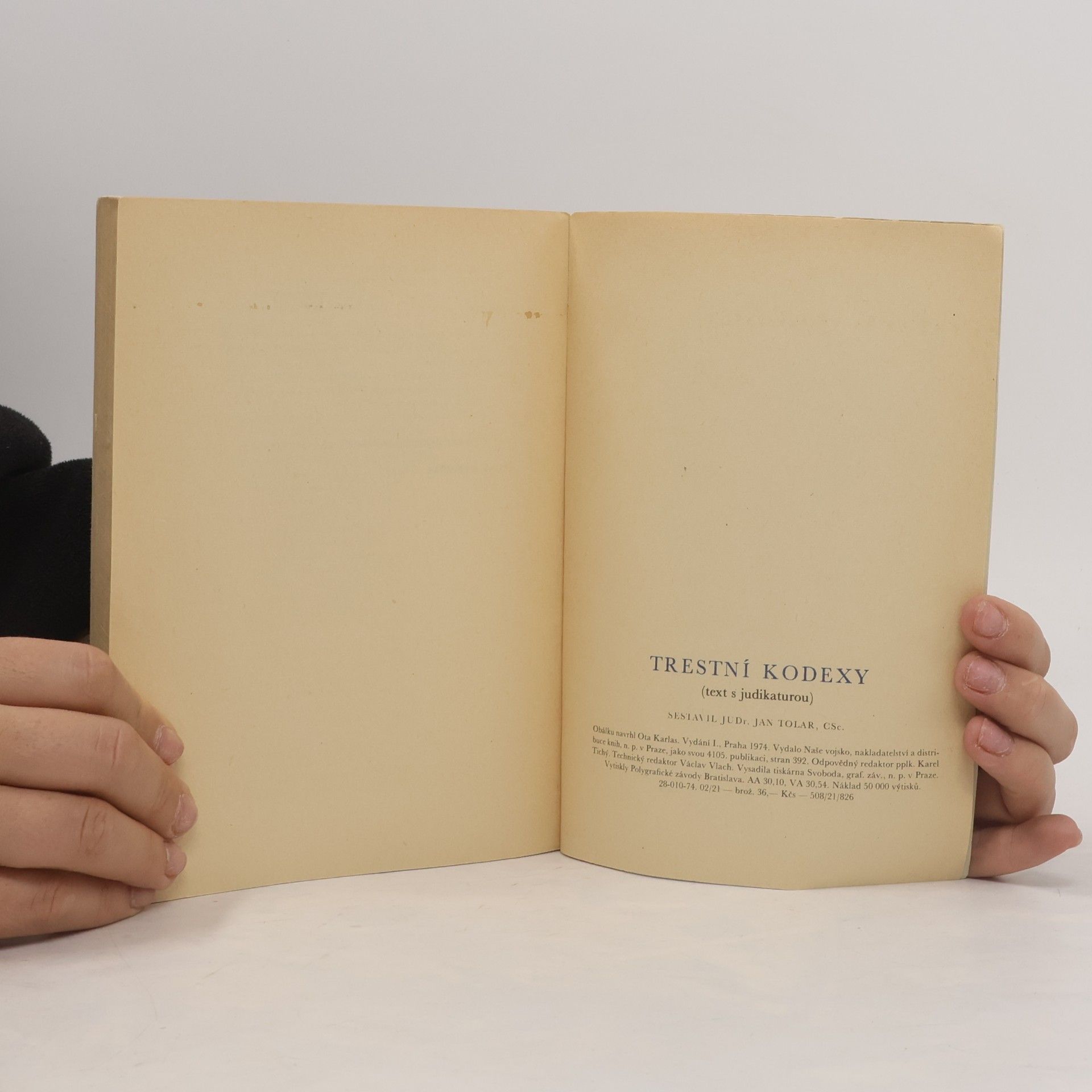 Jan Tolar Trestní kodexy : Text s judikaturou