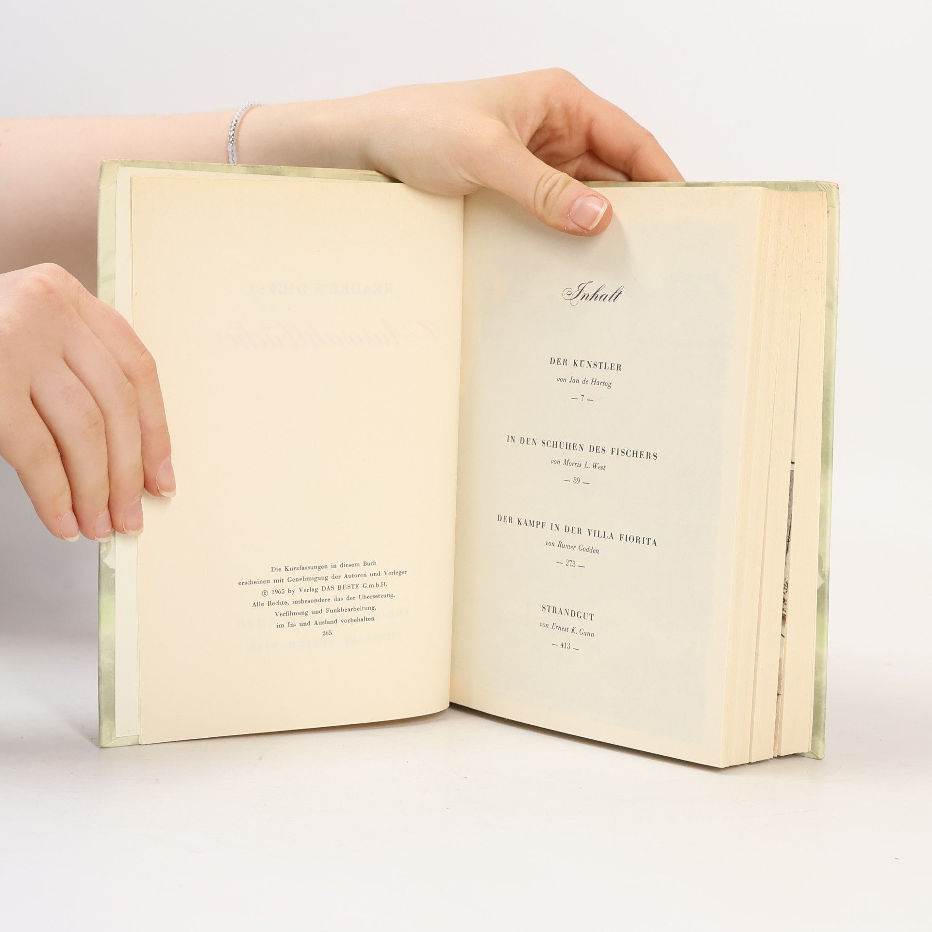 Jan de Hartog Reader's Digest Auswahlbücher