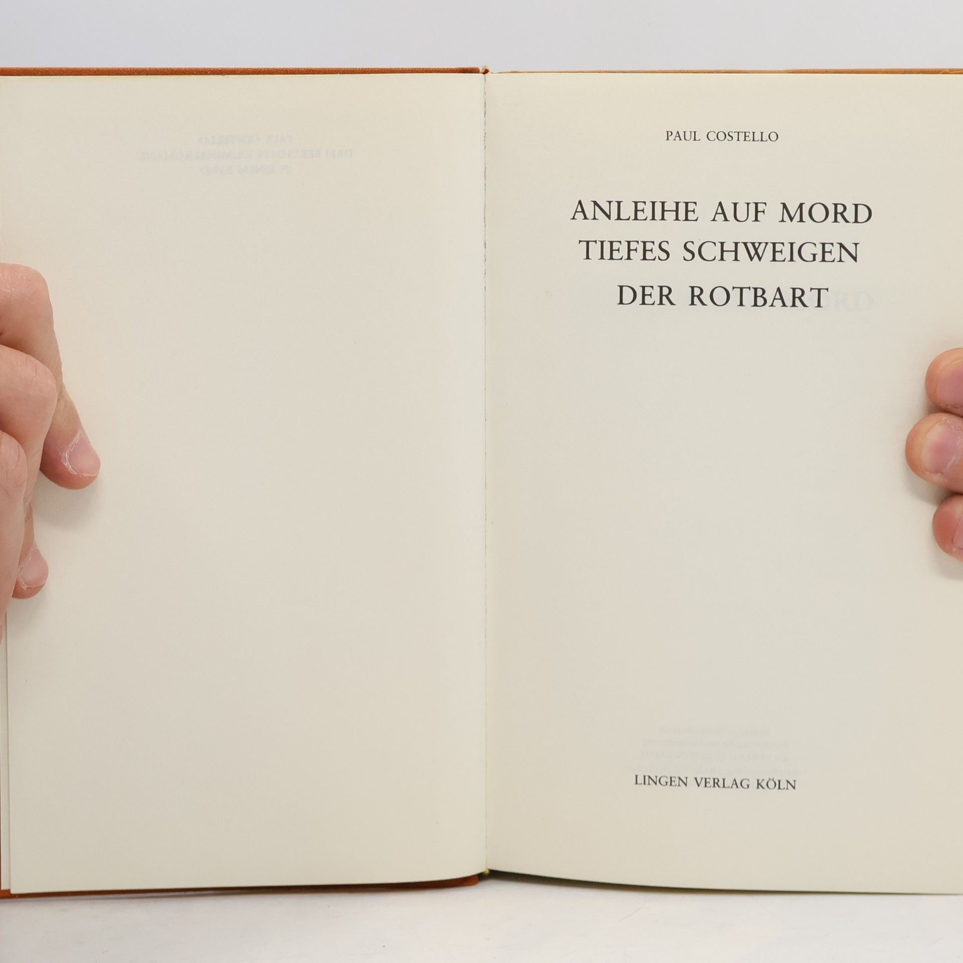 Paul Costello Anleihe auf Mord