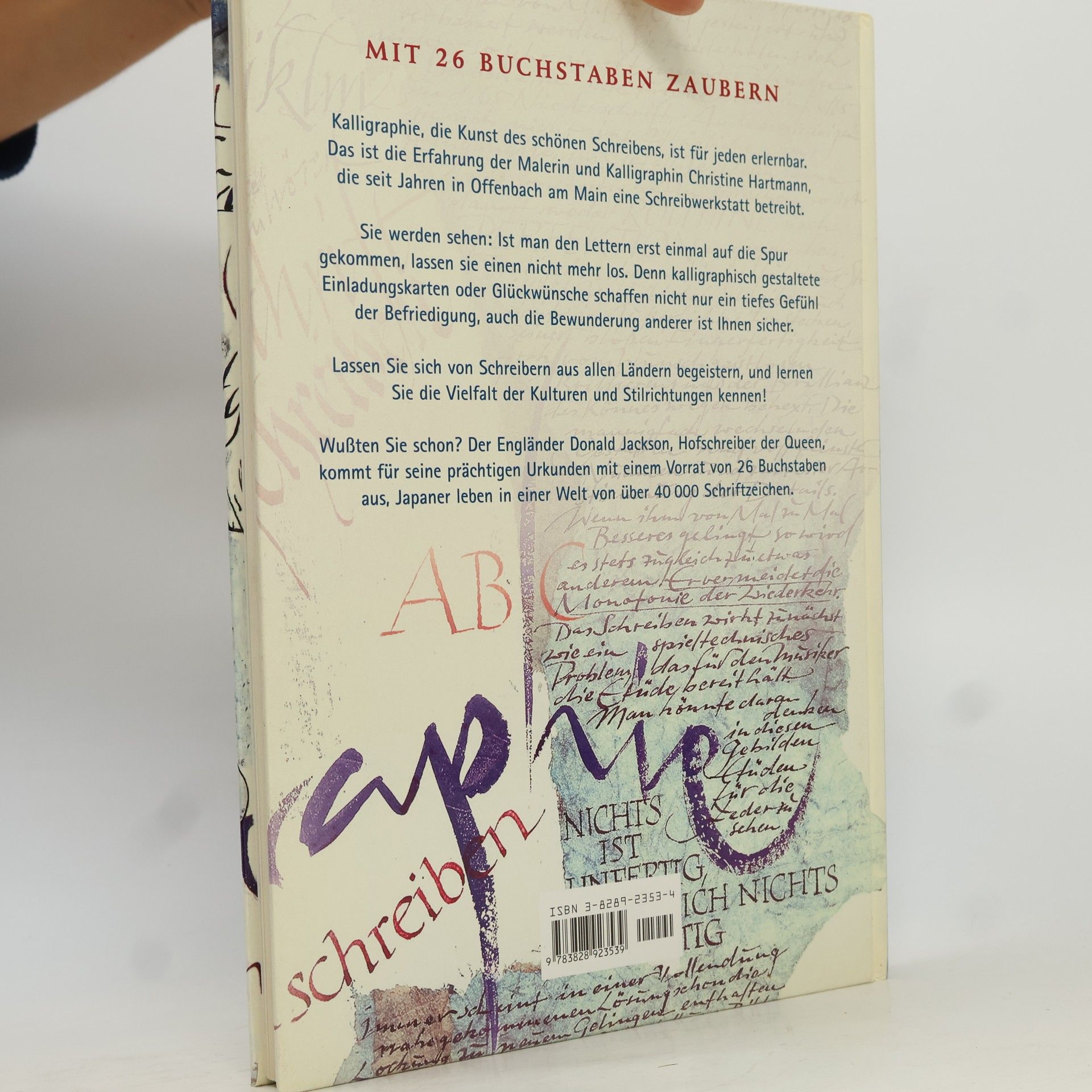 Christine Hartmann Meisterschule Kalligraphie