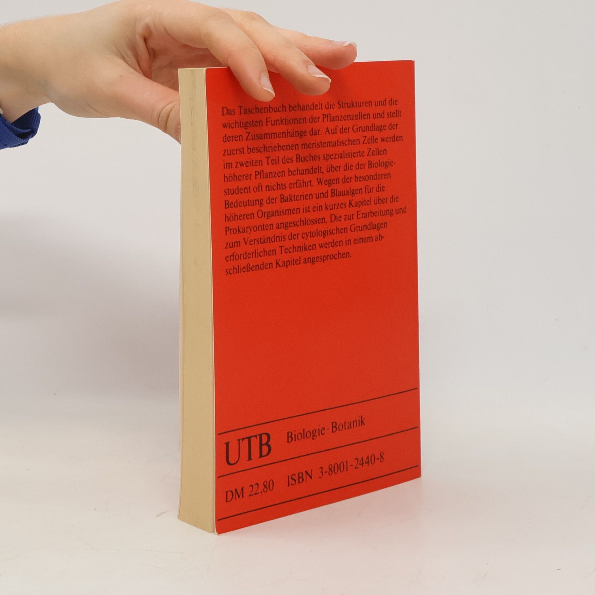 Heiner Lehmann Uni-Taschenbücher - 558: Die Pflanzenzelle