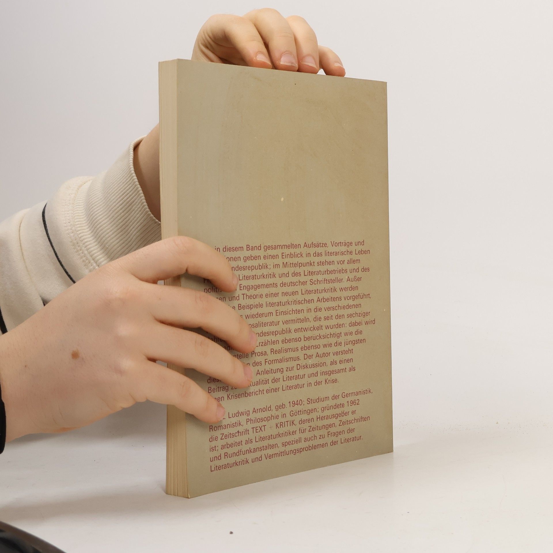Heinz Ludwig Arnold Literatur in der Gesellschaft - 13: Brauchen wir noch die Literatur?