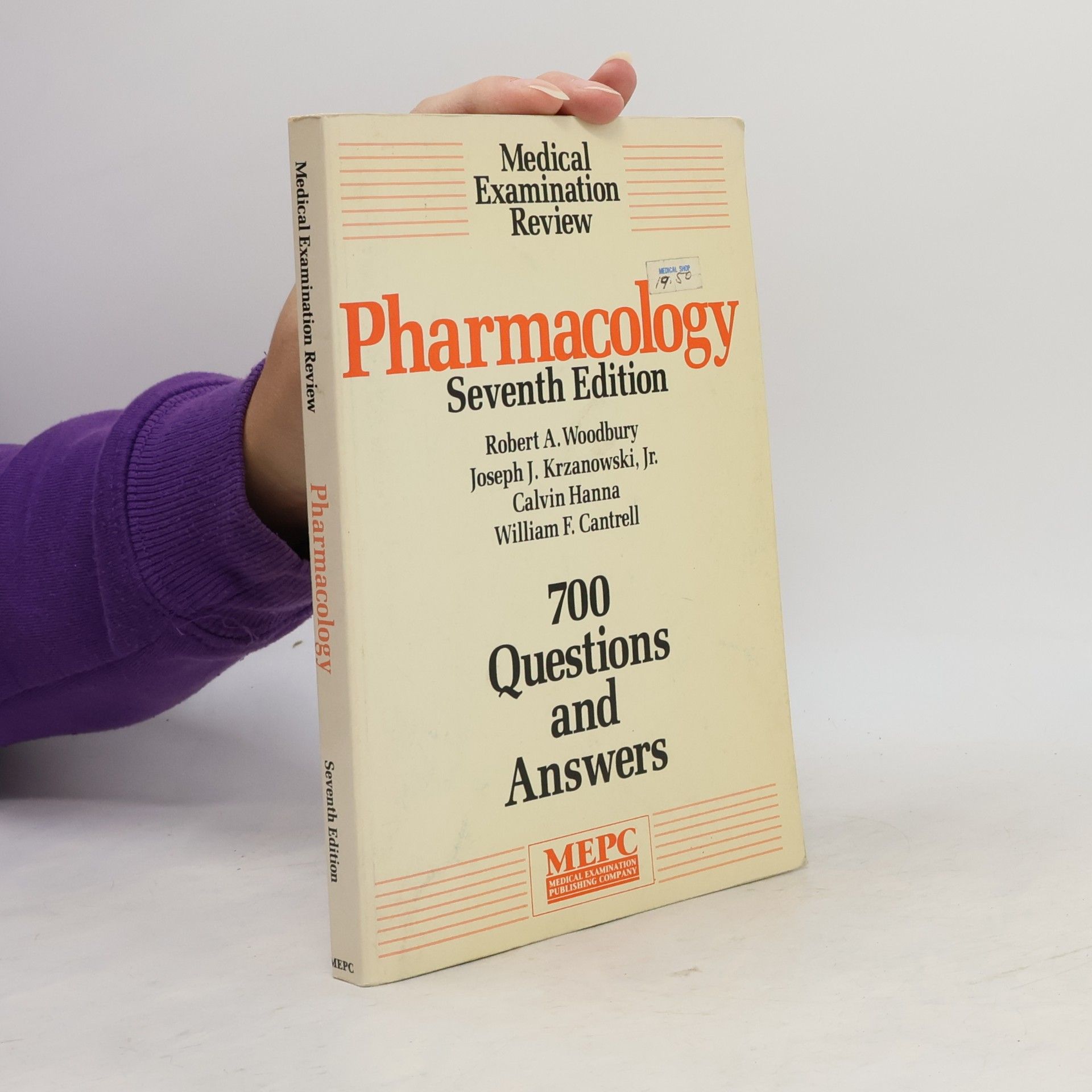 Robert A. Woodbury Medical Examination Review, Pharmacology