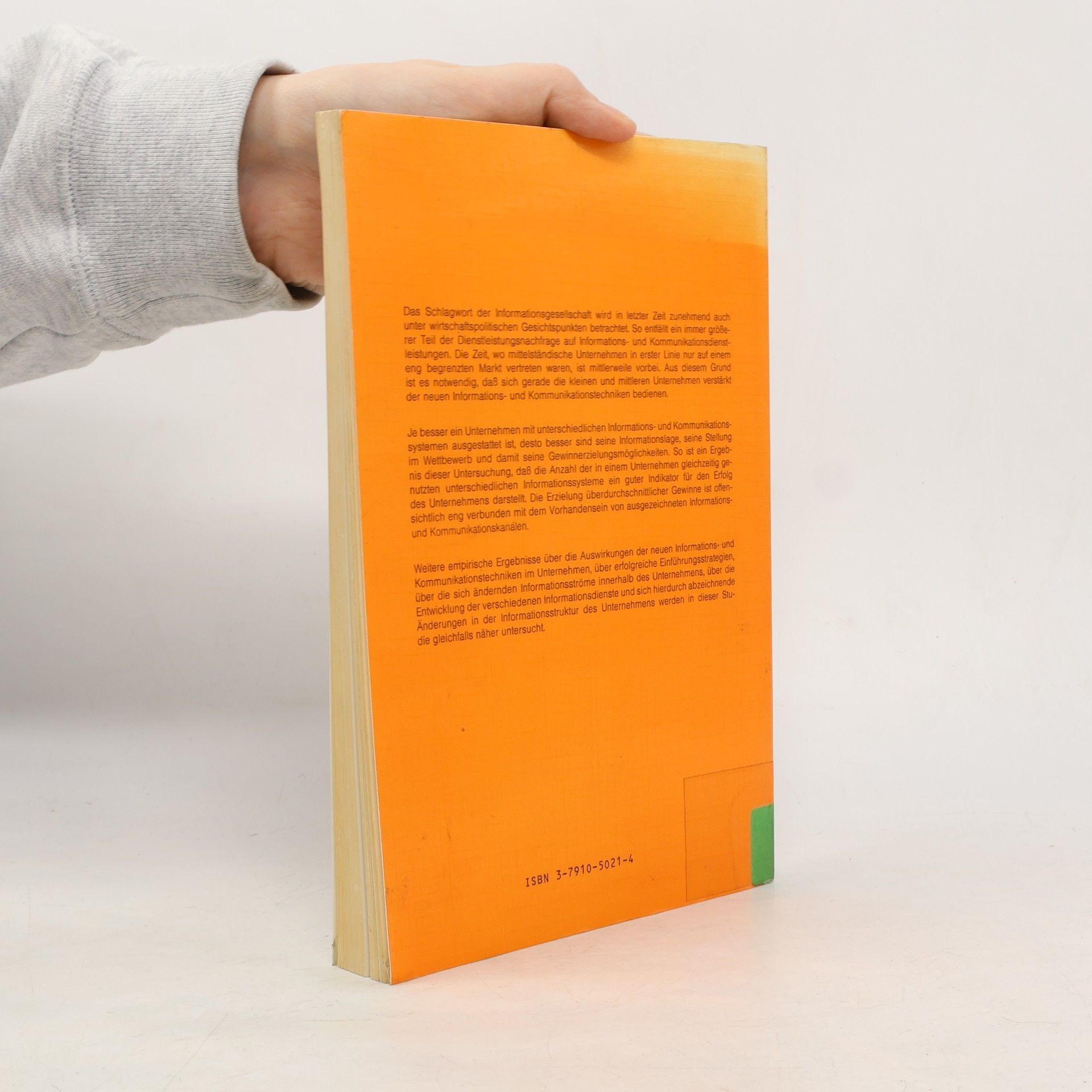 Matthias Wittstock Schriften zur Mittelstandsforschung - 21 NF: Die Auswirkungen neuer Informations- und Kommunikationstechniken auf mittelständische Unternehmen