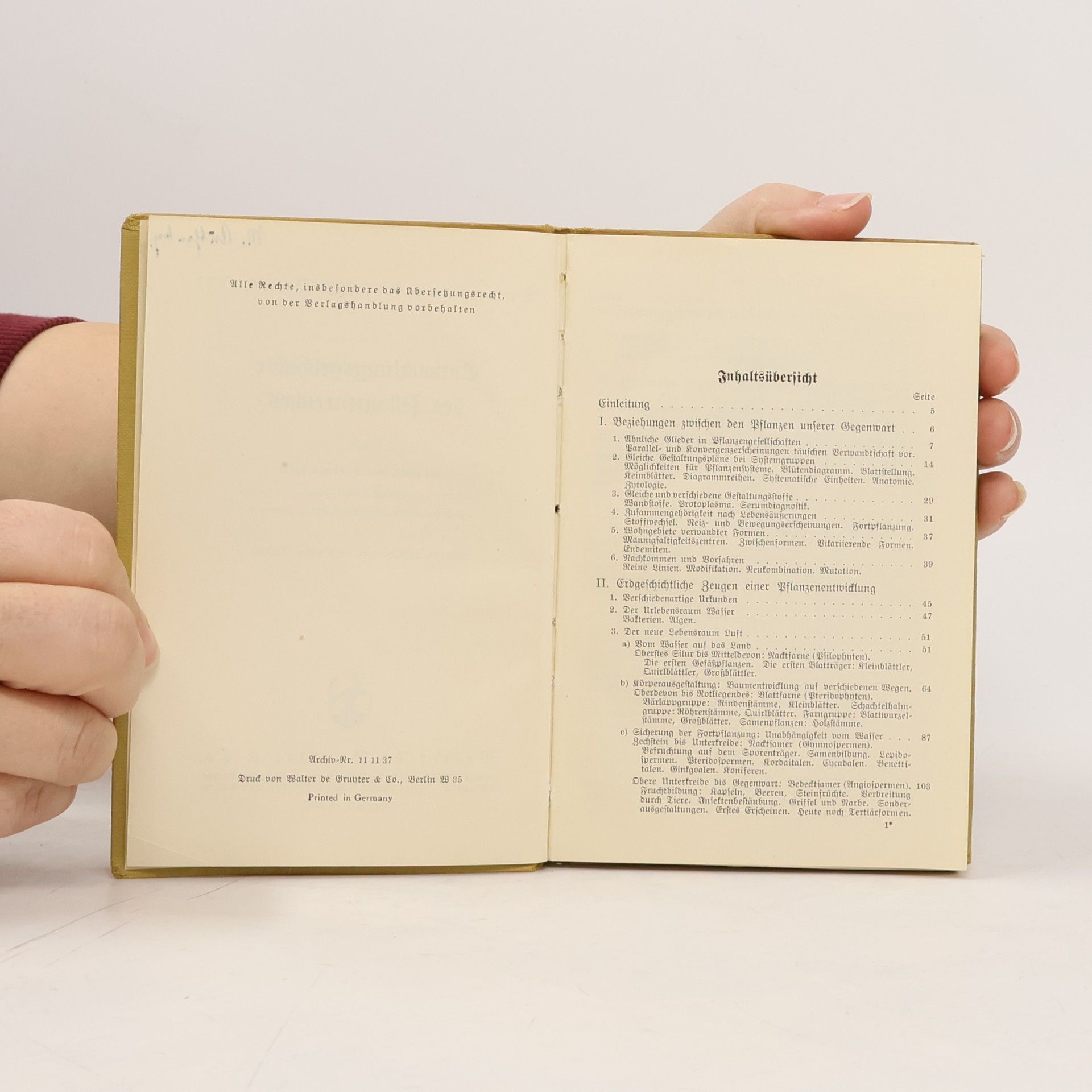 Hans Heil Entwicklungsgeschichte des Pflanzenreiches