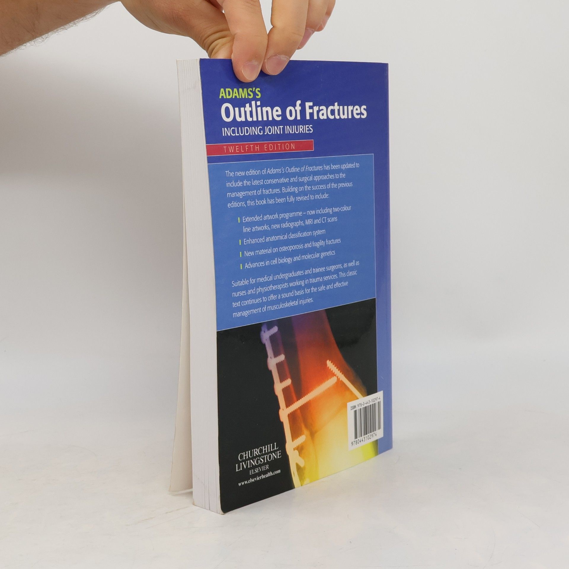 David L. Hamblen Adams's Outline of Fractures - Twelfth Edition