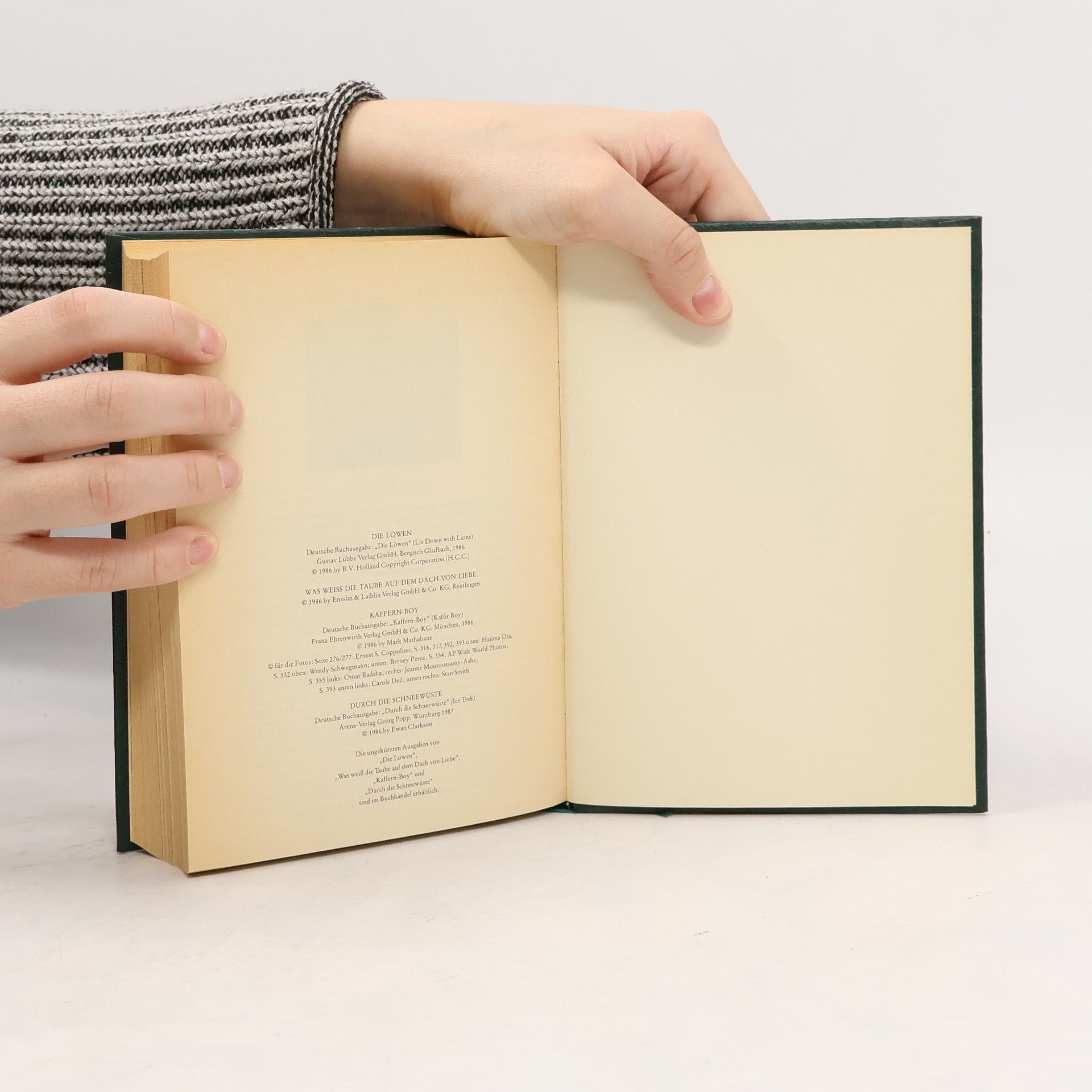 Ken Follett Reader’s Digest Auswahlbücher: Die Löwen; Was weiss die Taube auf dem Dach von Liebe; Kaffern-Boy; Durch die Schneewüste