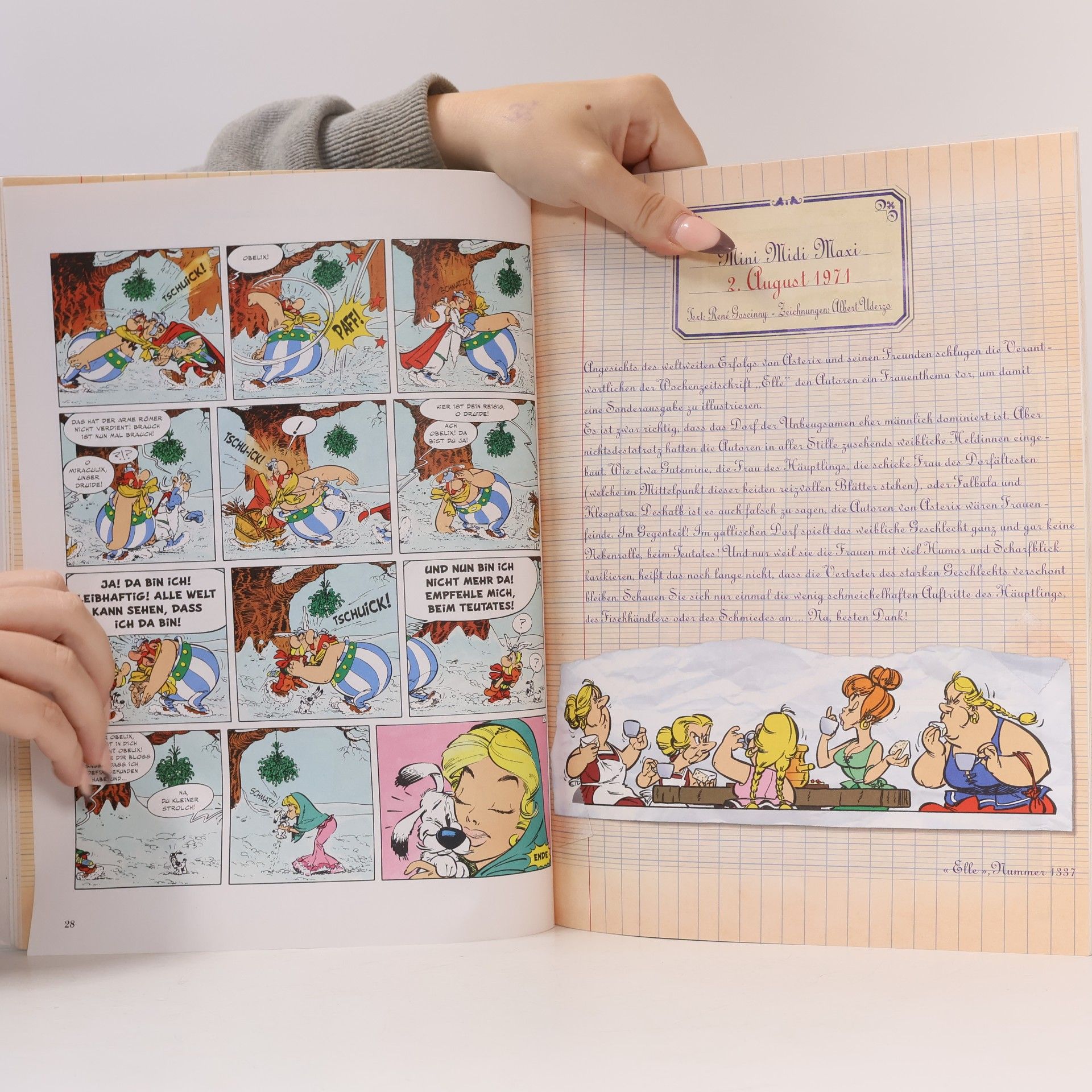 Albert Uderzo Asterix plaudert aus der Schule