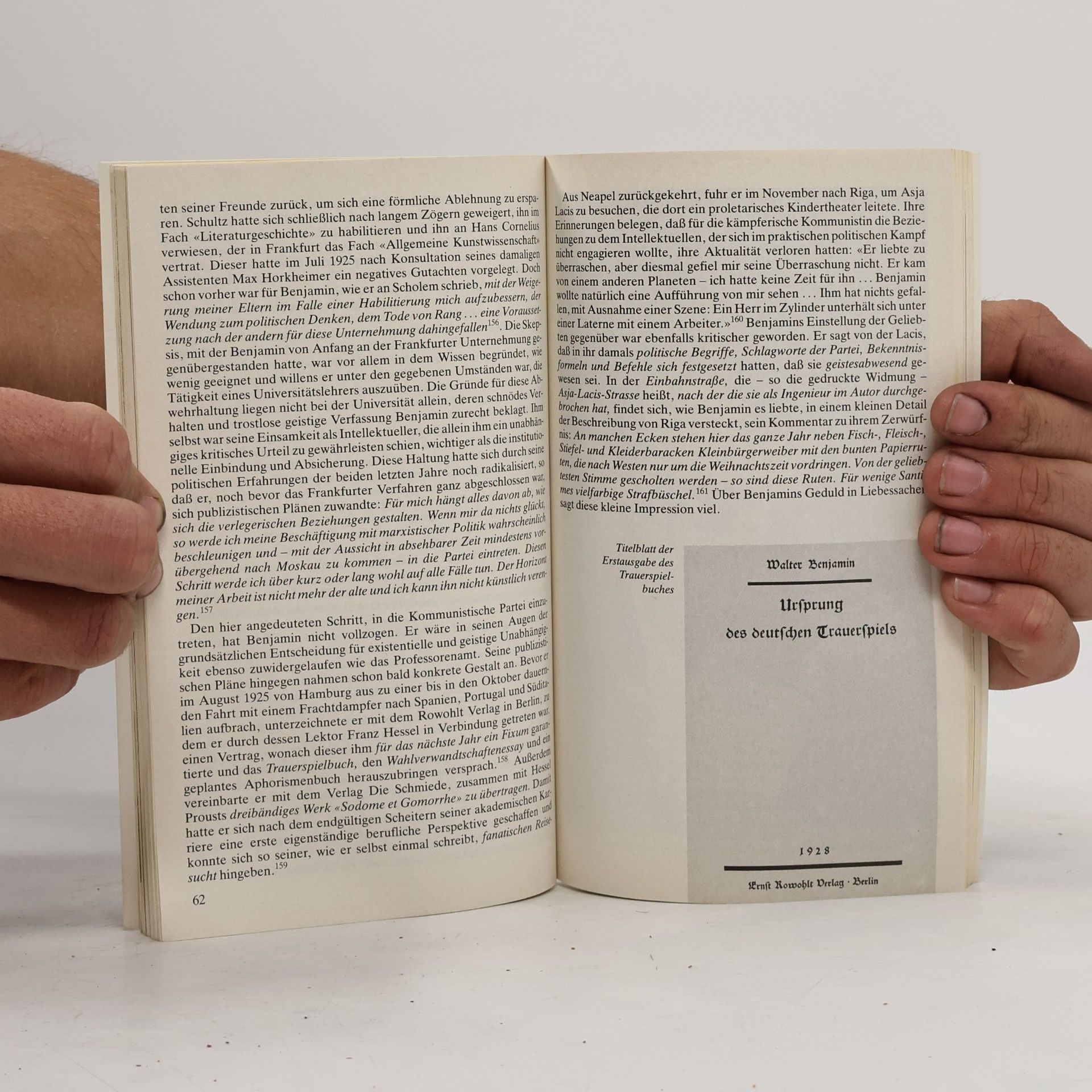 Bernd Witte Walter Benjamin : mit Selbstzeugnissen und Bilddokumente