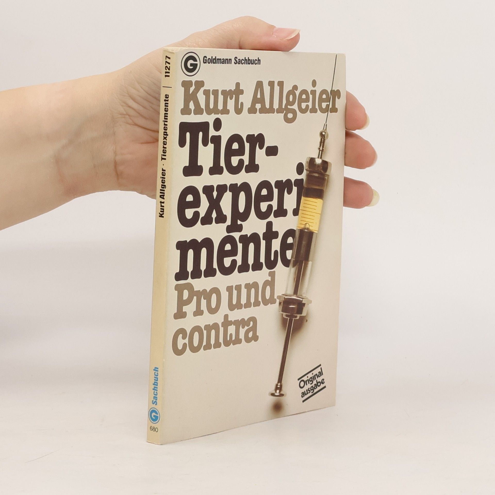 Kurt Allgeier Sachbuch: Tierexperimente