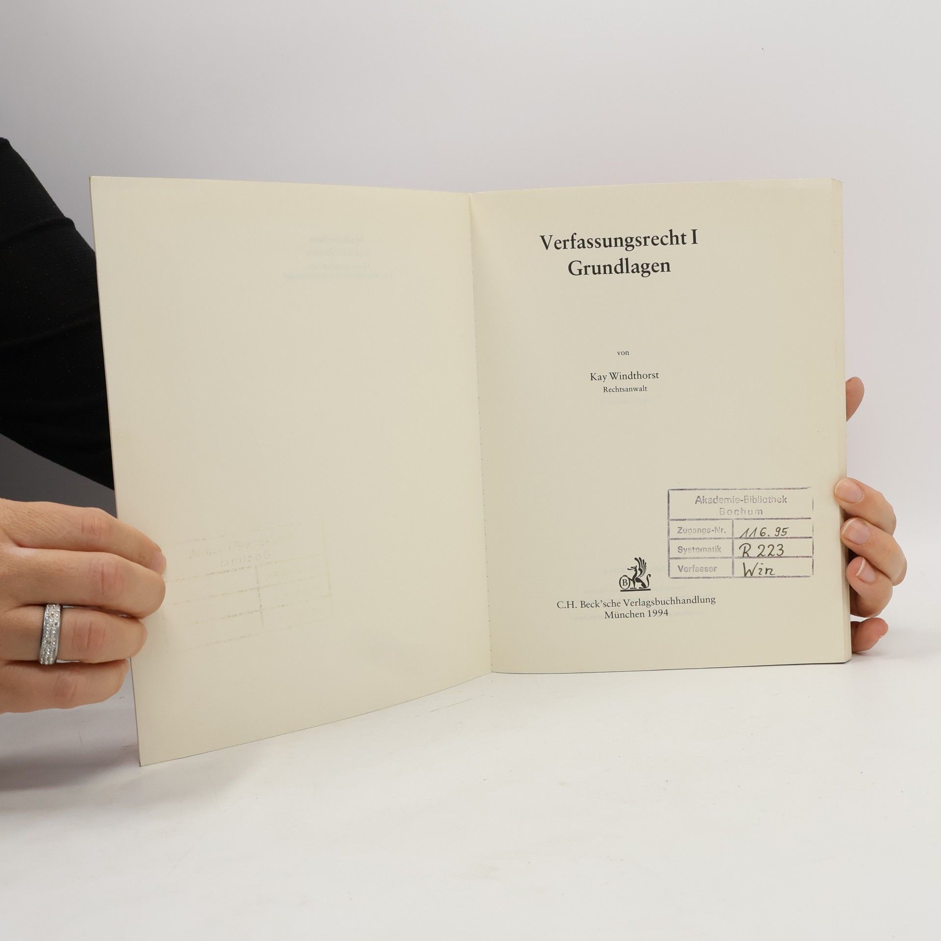 Gernot Sydow Deutsches und europäisches Verfassungsrecht I