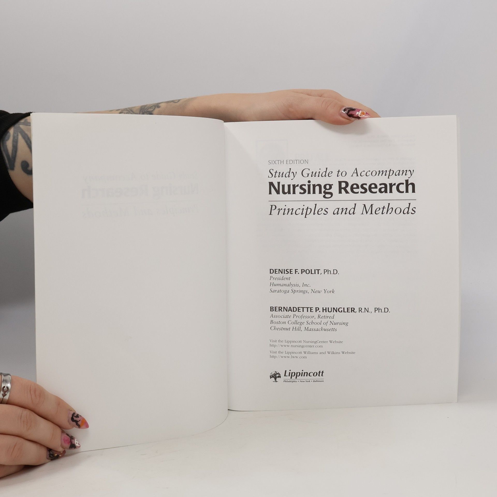 Denise F. Polit-O'Hara Study Guide to Accompany Nursing Research