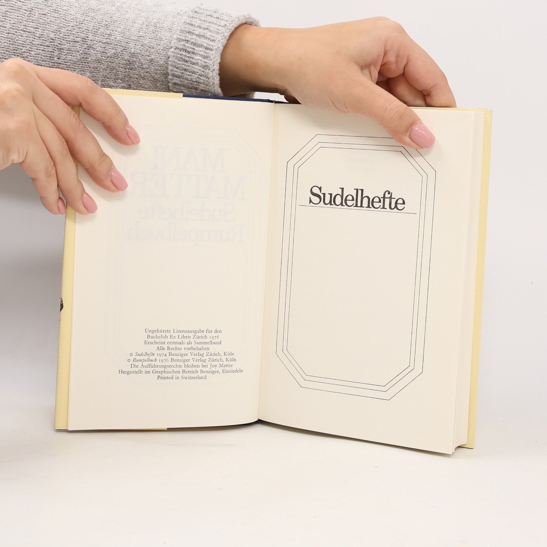 Mani Matter Sudelhefte Rumpelbuch