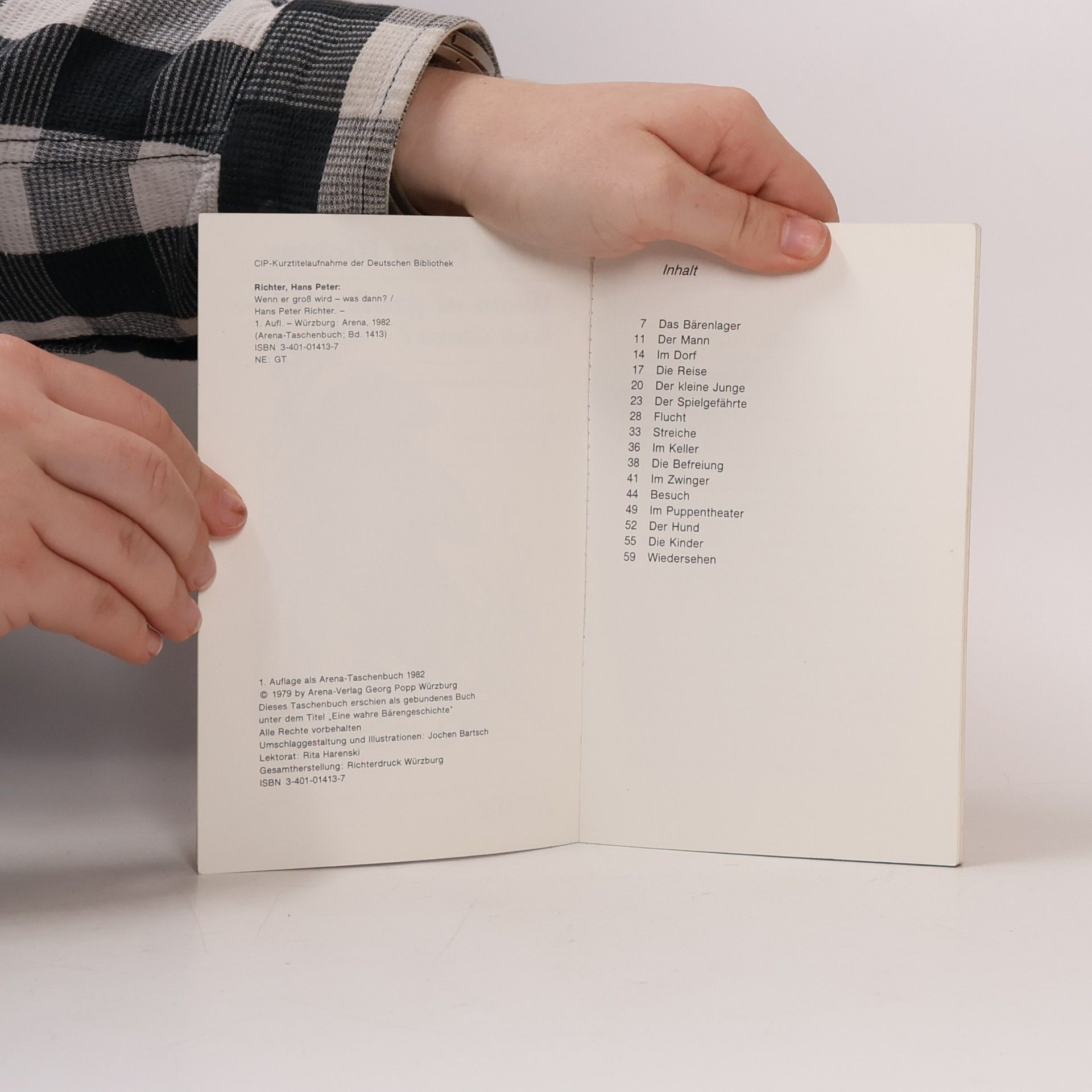 Hans Peter Richter Wenn er groß wird, was dann? Eine wahre Bärengeschichte. Großschrift-Band