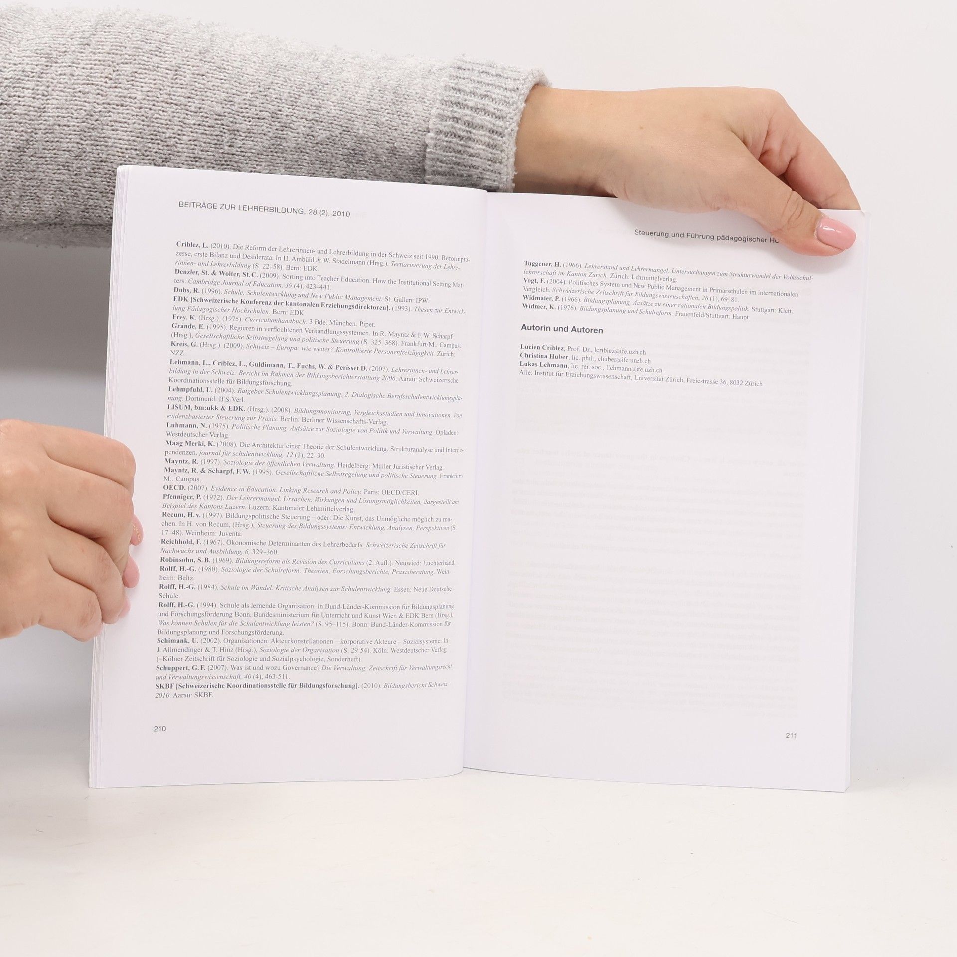 Ueli Halbheer Beiträge zur Lehrerbildung