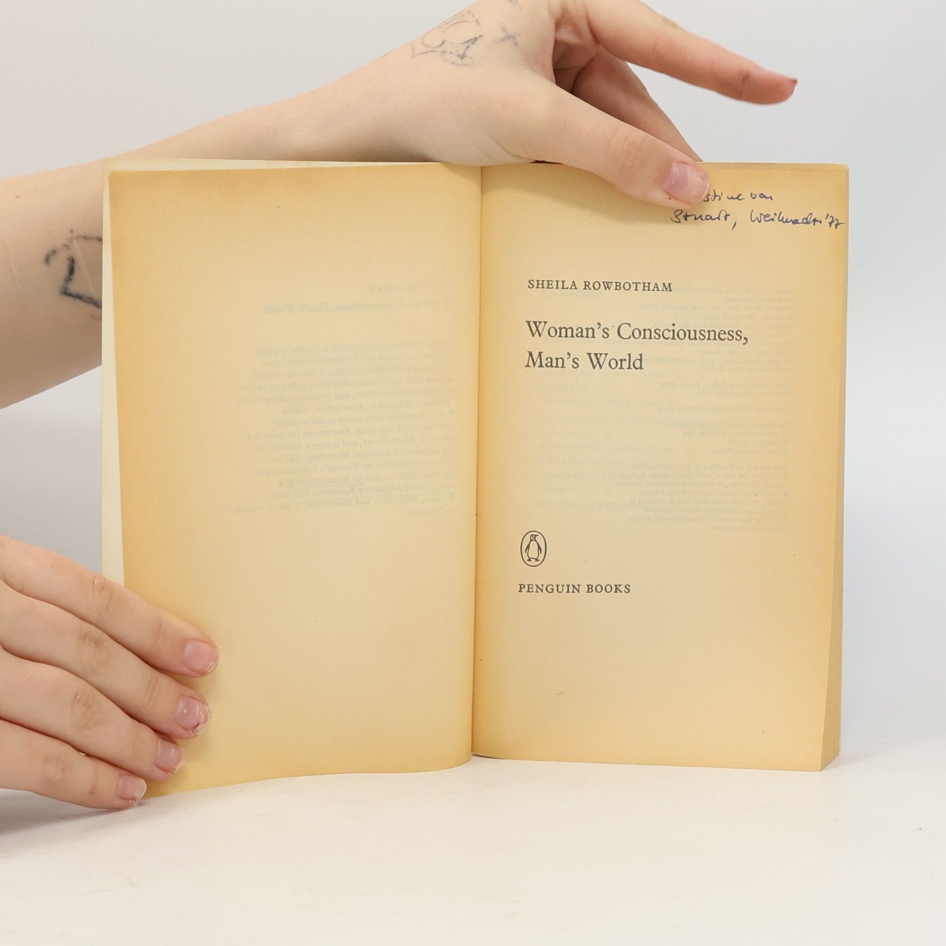 Sheila Rowbotham Woman’s Consciousness, Man’s World