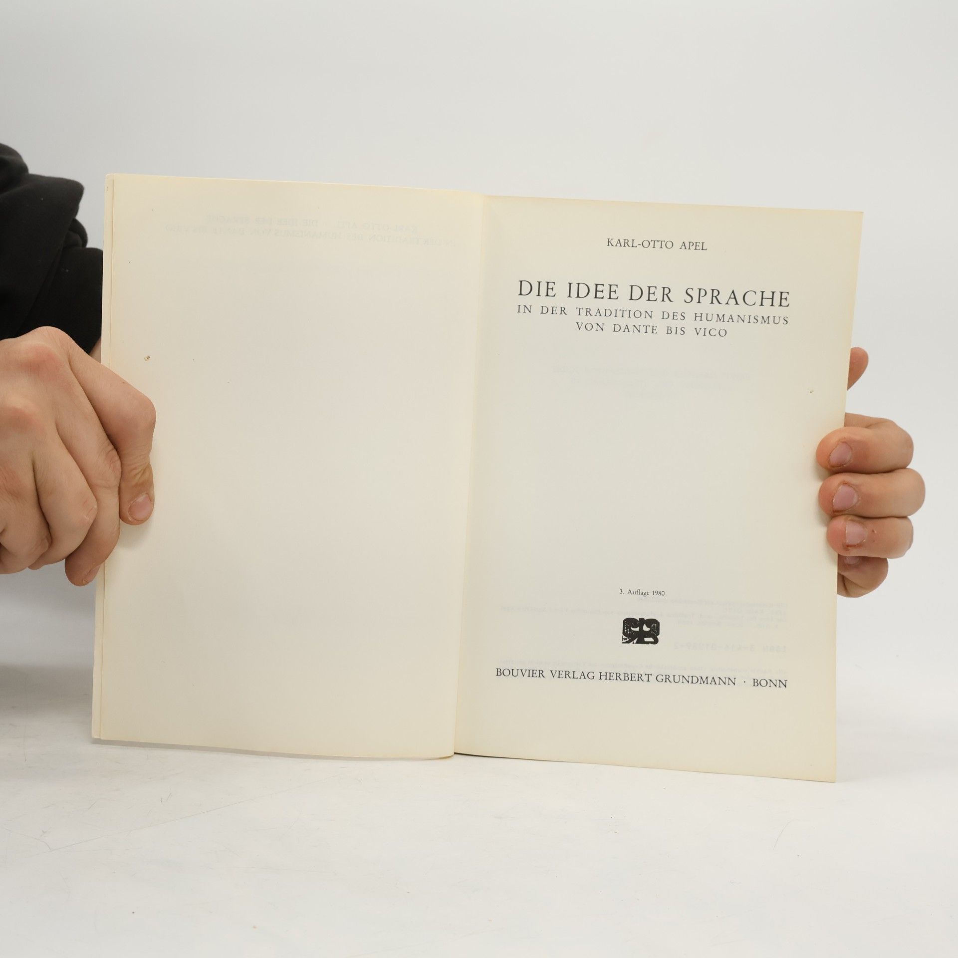 Karl-Otto Apel Die Idee der Sprache